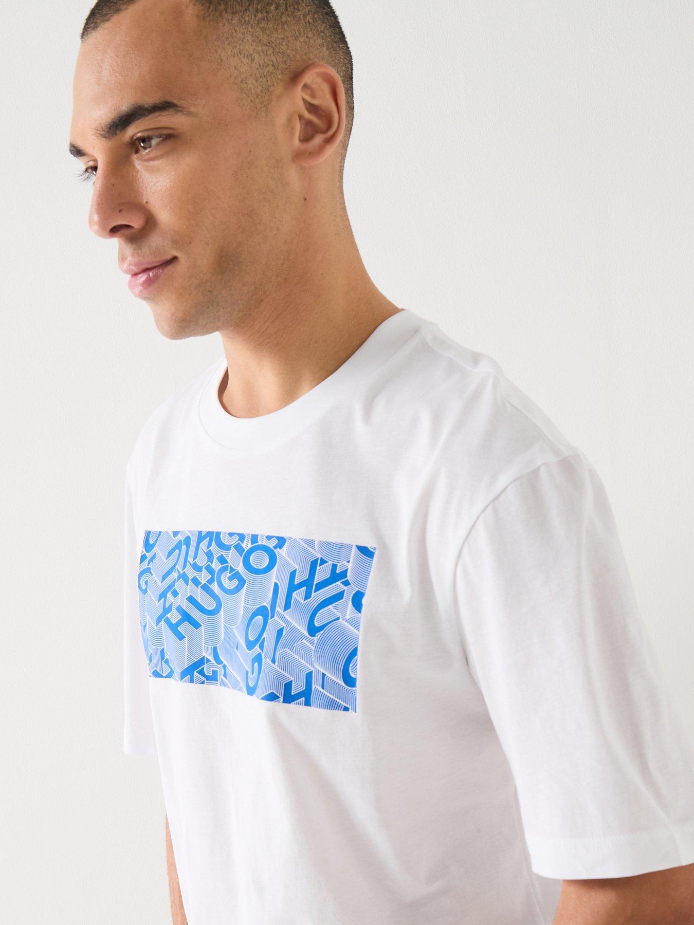 hugo-blue-nierofix-regular-fit-t-shirt-whitedetail