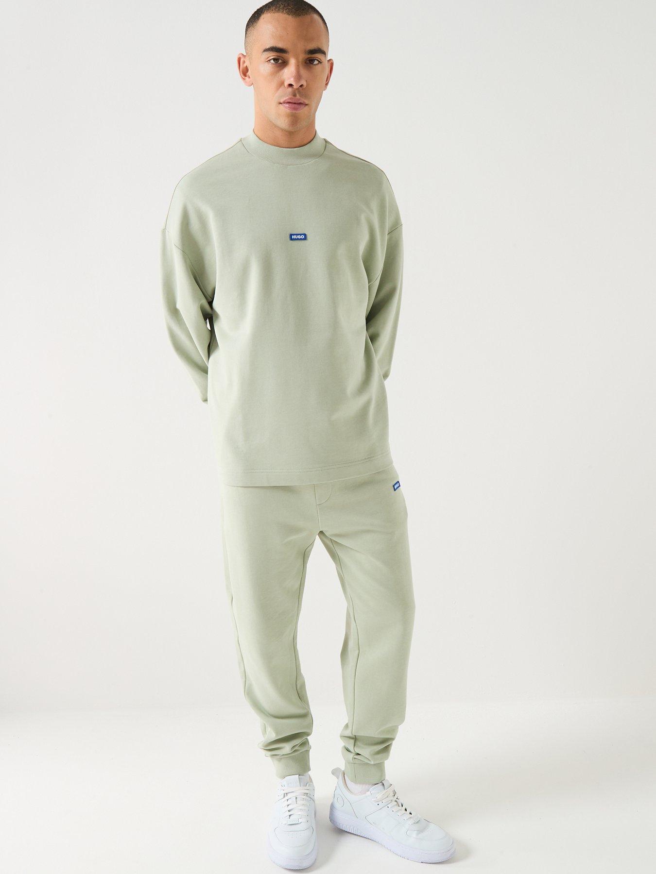 hugo-blue-nedro-regular-fit-crew-sweatshirt-light-greenback