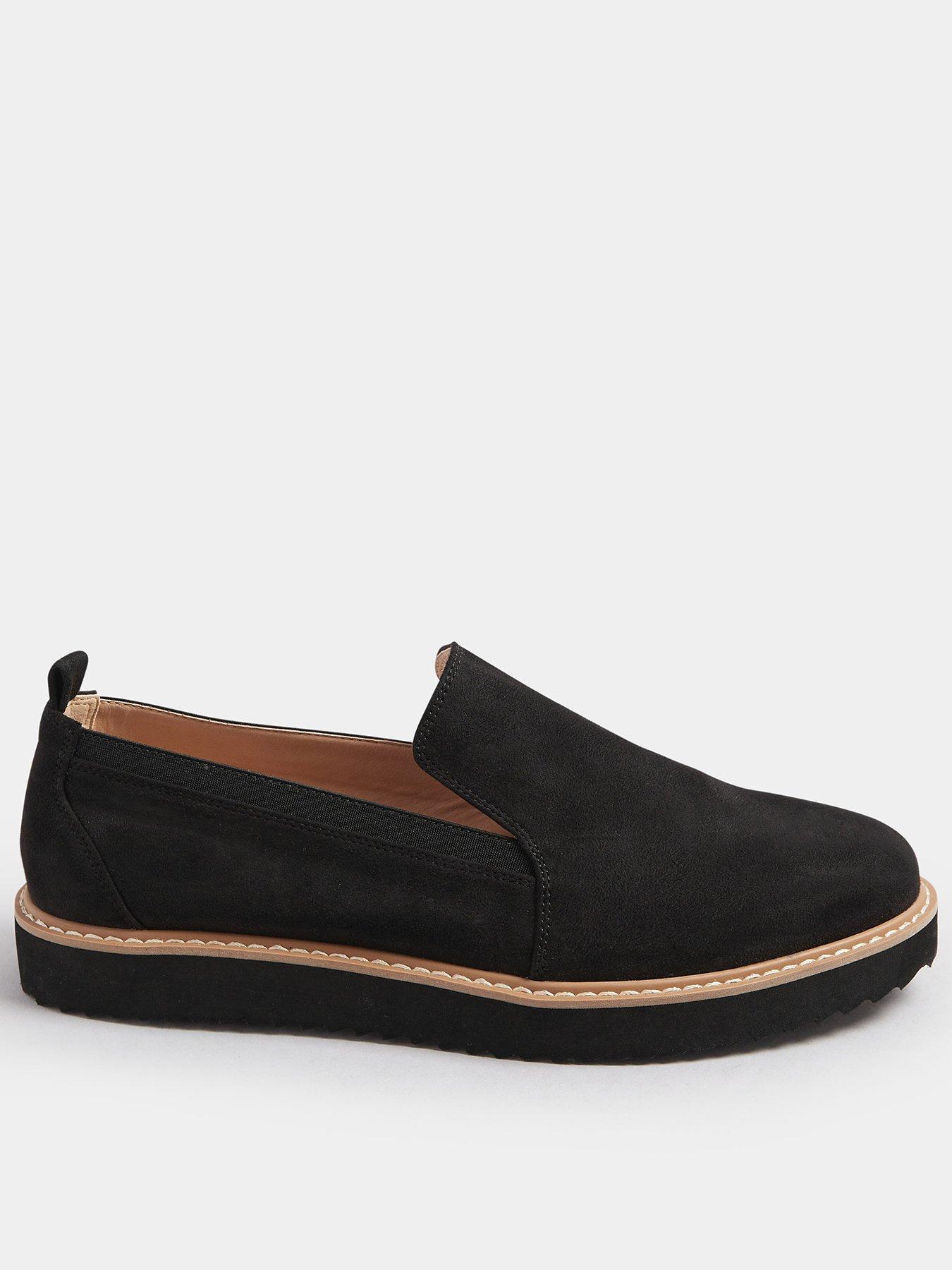 Long Tall Sally Wedge Slip On Loafer - Black