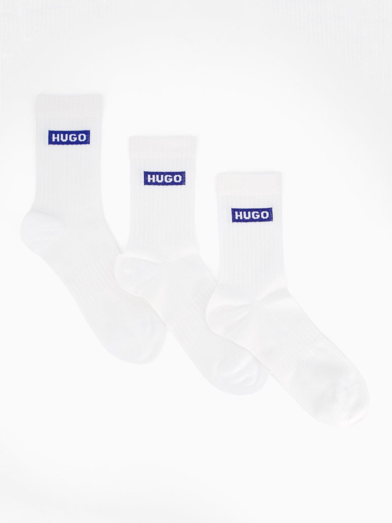 hugo-blue-3-pack-logo-sports-crew-socks-white