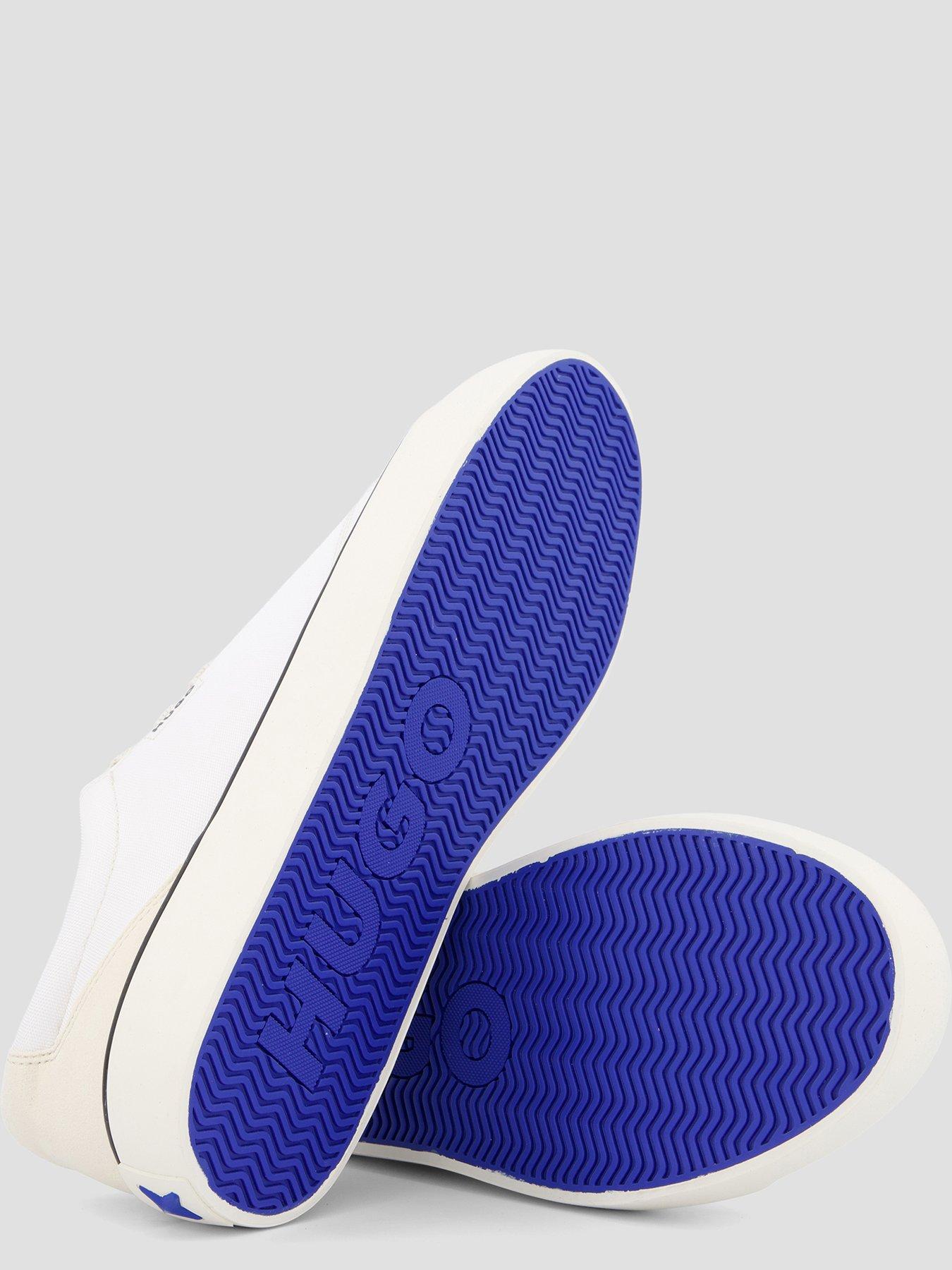 hugo-blue-b-cross-tenn-canvas-trainers-whitedetail