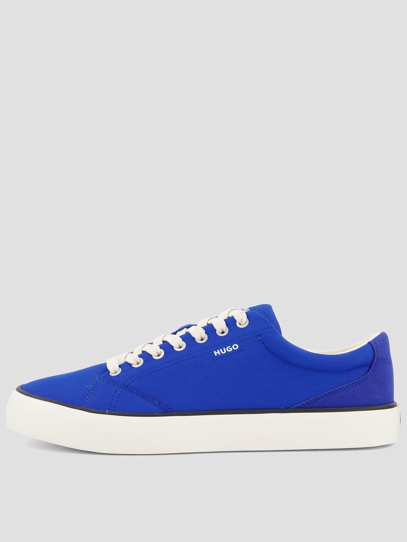 hugo-b-cross-tenn-canvas-trainers-bluefront