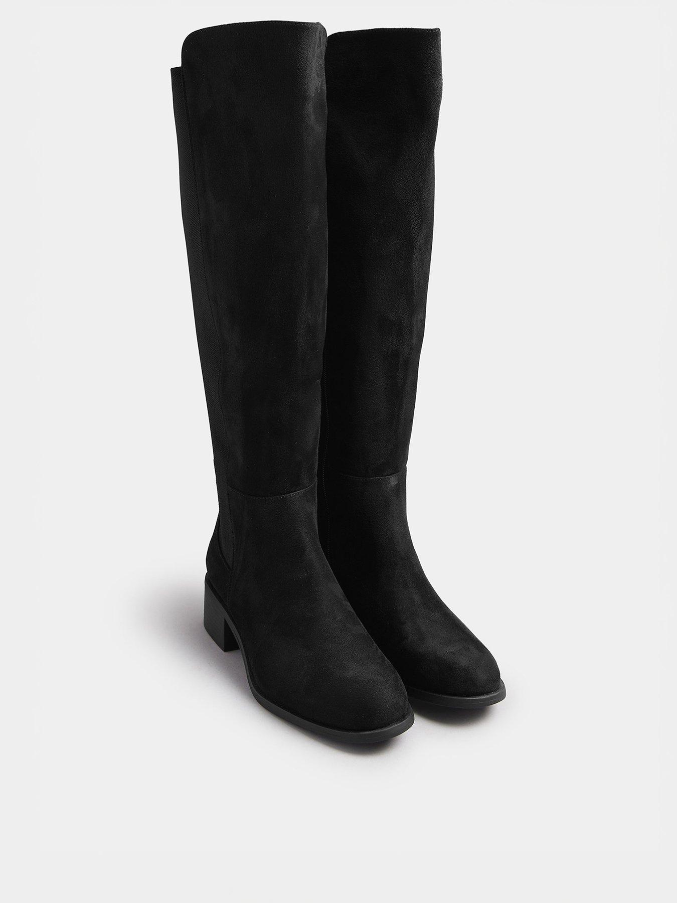 yours-extra-wide-fit-stepped-topline-boot-blackstillFront