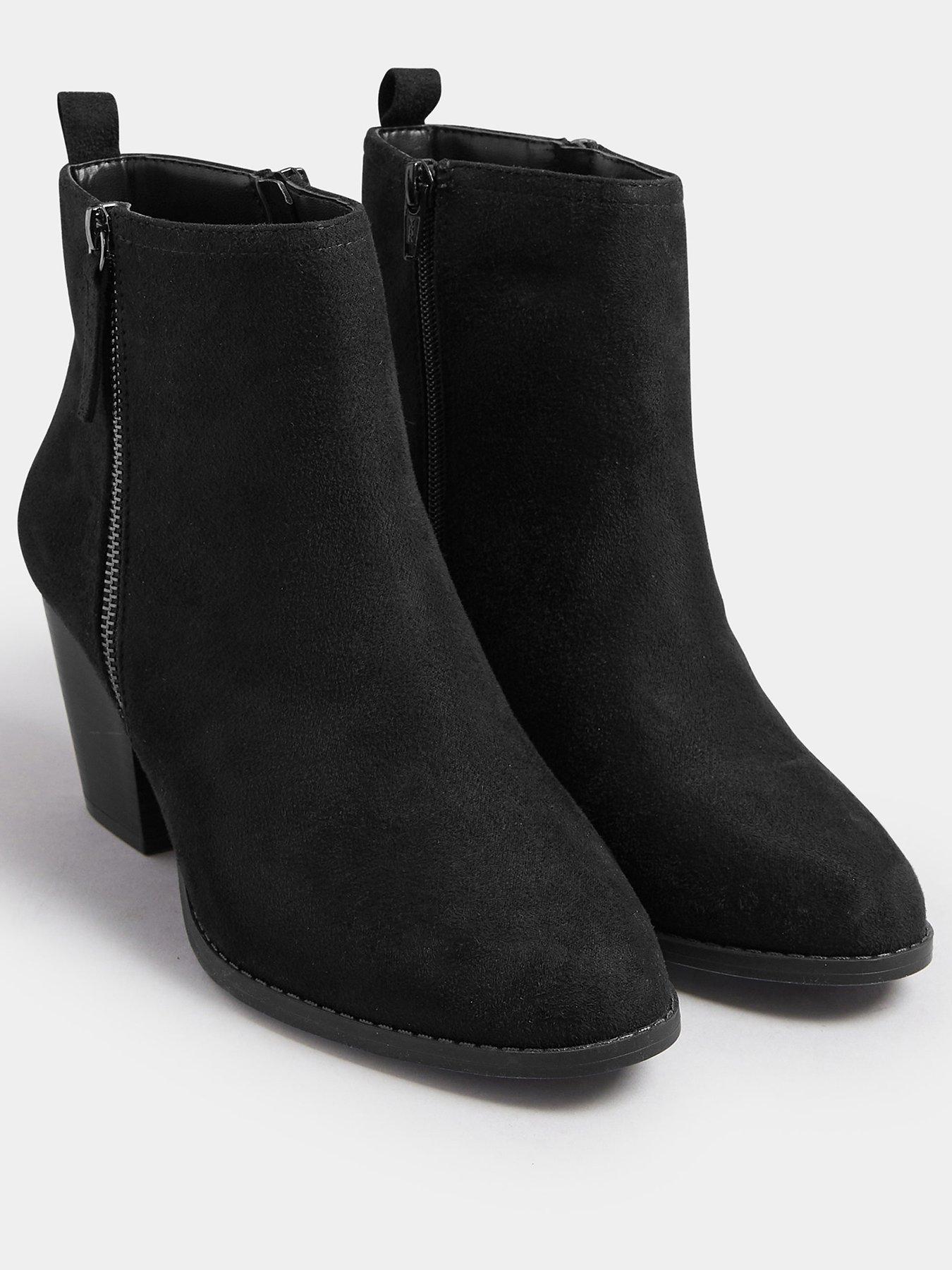 yours-extra-wide-fit-micro-side-zip-heel-boot-blackstillFront