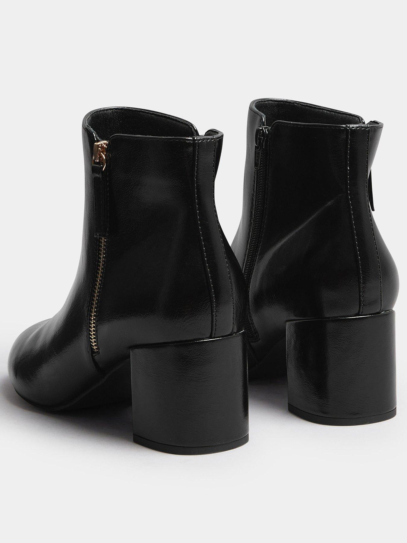 yours-wide-fit-pu-side-zip-block-boot-blackback
