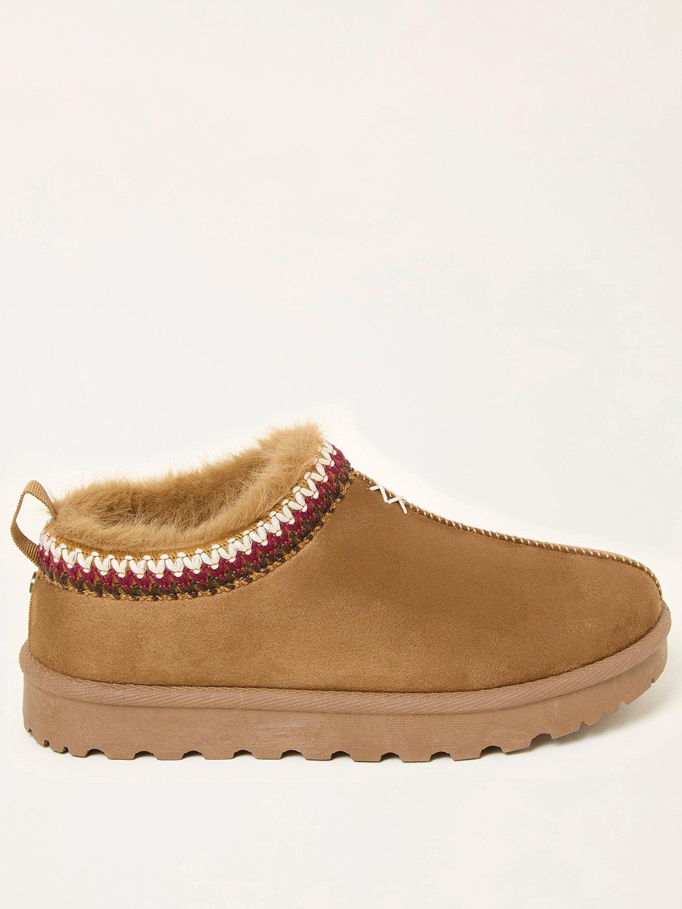 FatFace Lyra Mule Slipper - Tan Brown