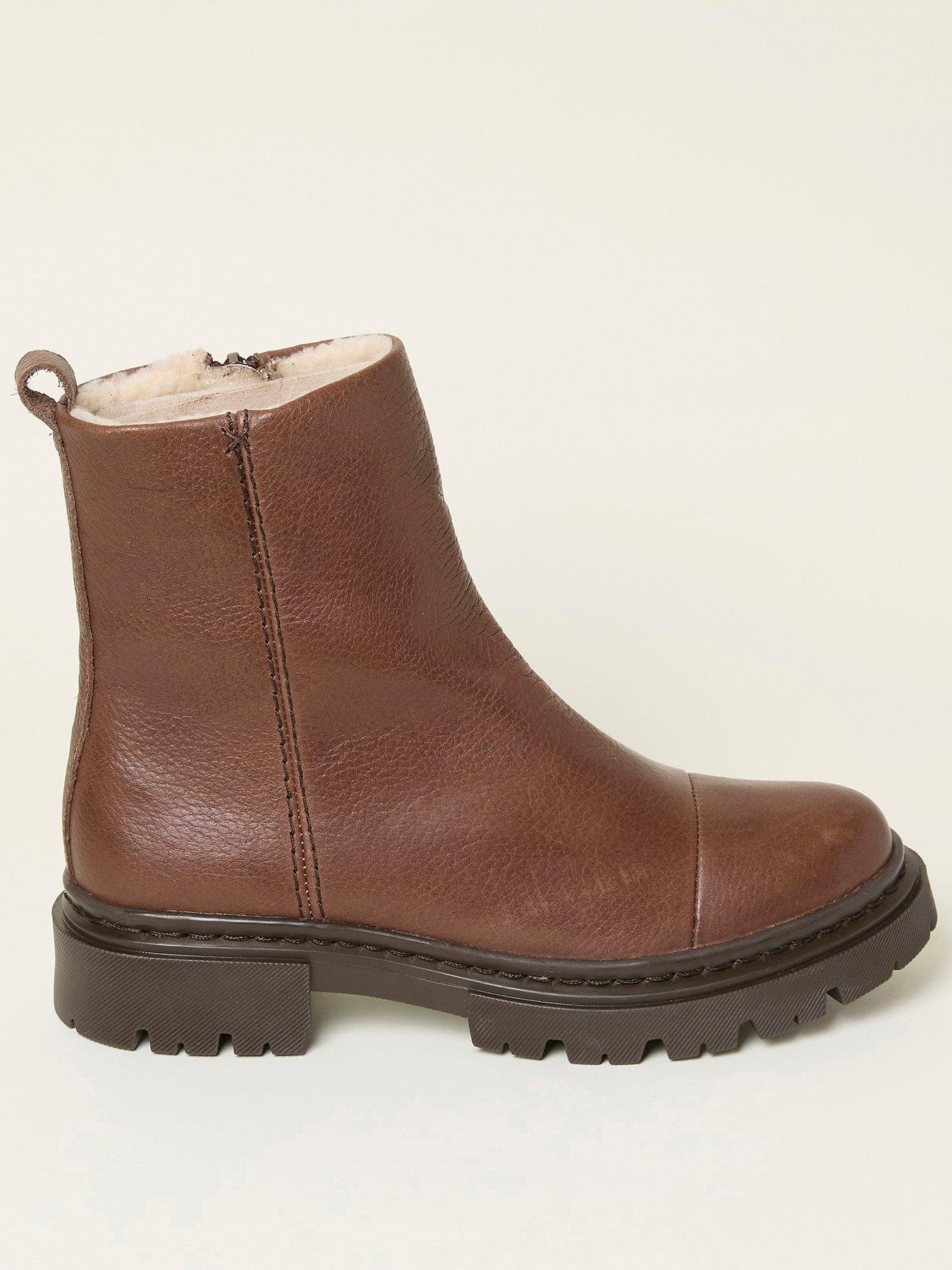 FatFace Winslie Boots - Chocolate Brown