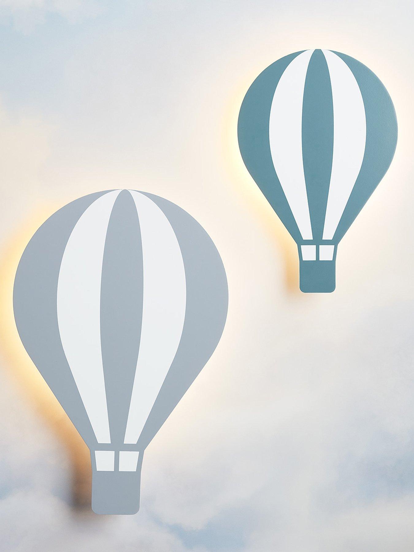 Image 1 of 2 of Lights4Fun Hot Air Balloon Wall Light Duo