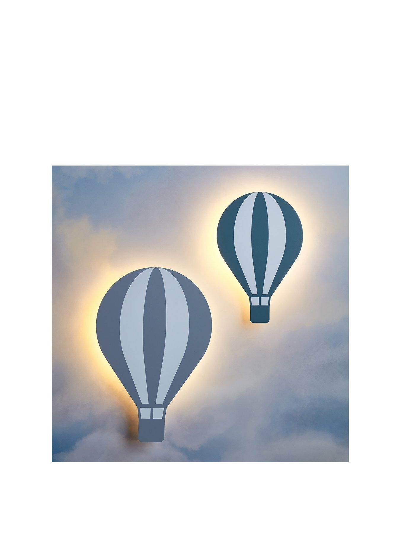 Image 2 of 2 of Lights4Fun Hot Air Balloon Wall Light Duo