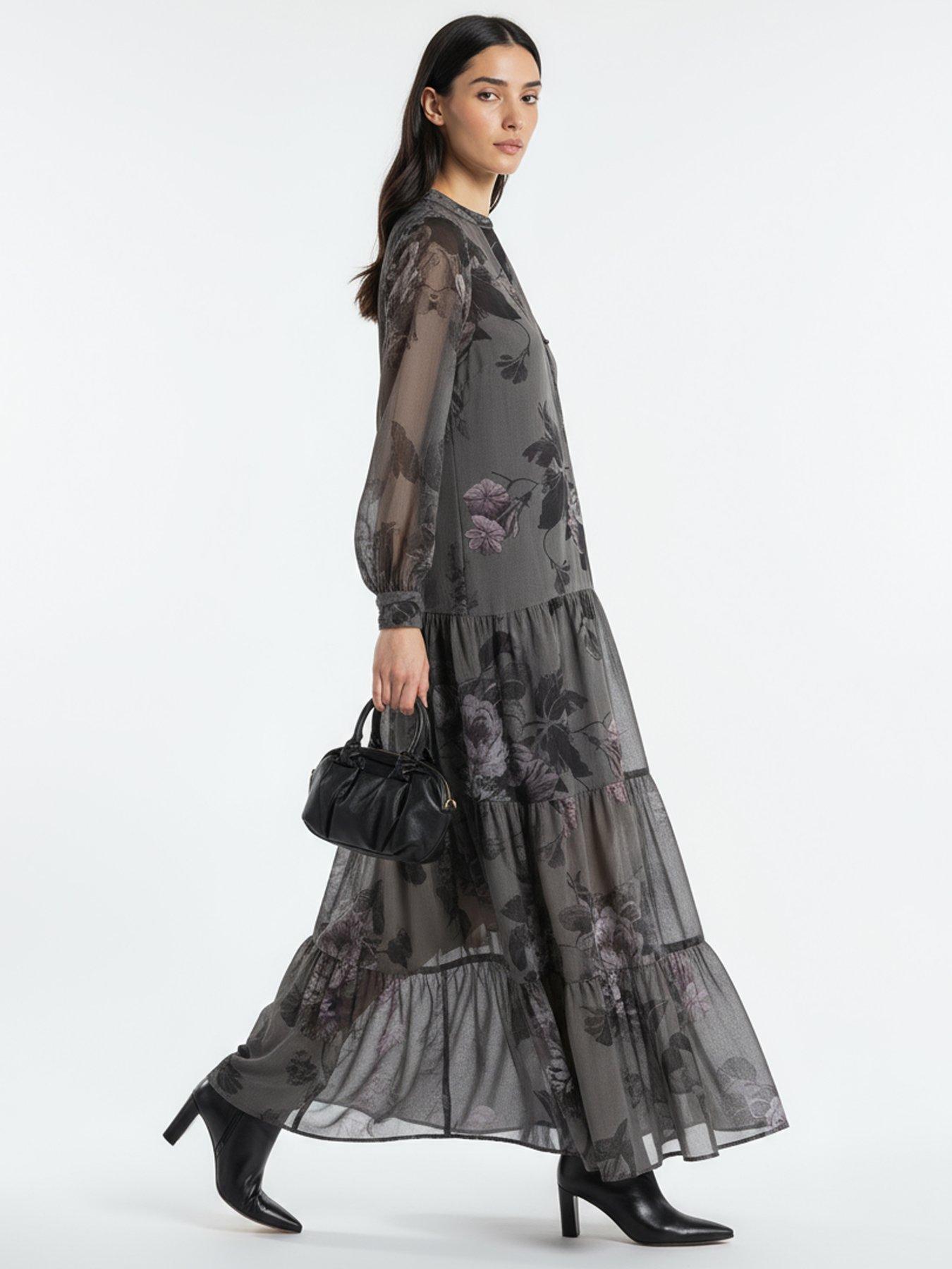 religion-stephanie-tiered-floral-print-maxi-boho-dress-greyoutfit