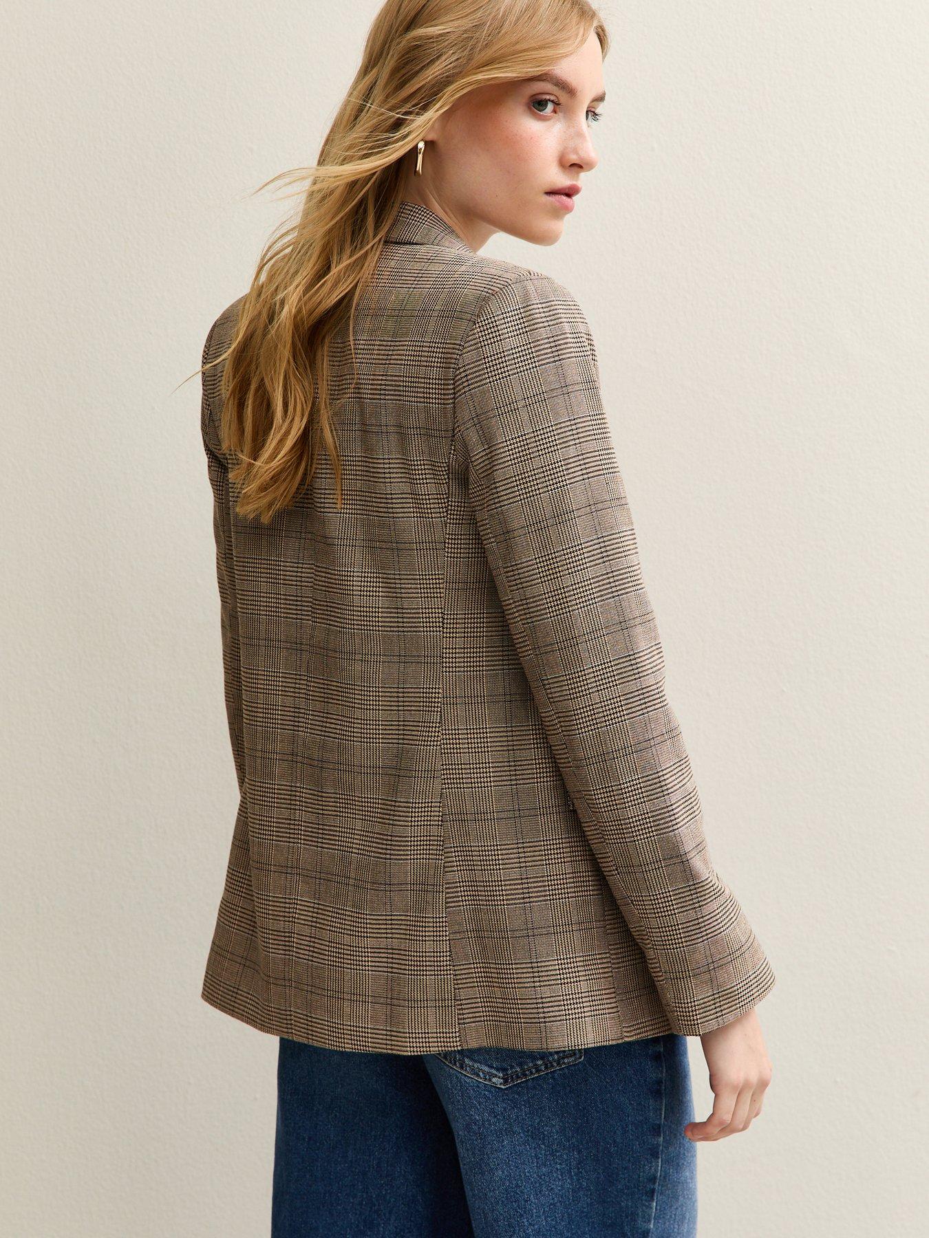 new-look-brown-checked-single-breasted-blazerstillFront