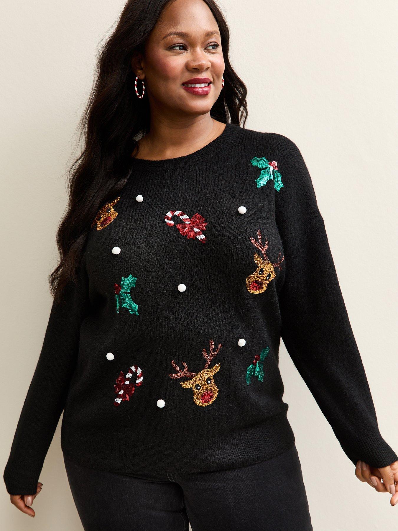new-look-christmas-jumper-black