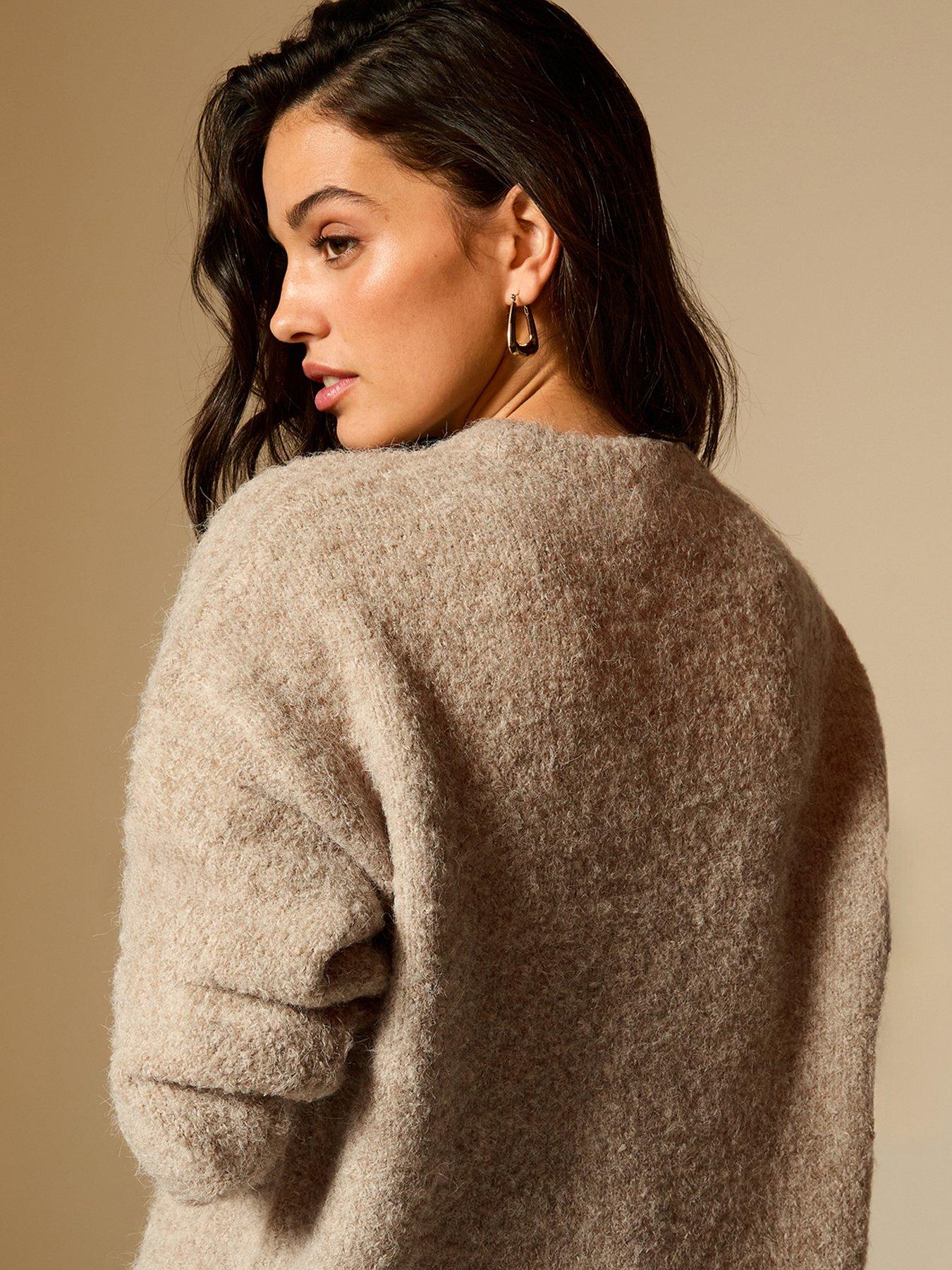 Image 2 of 6 of New Look Light Mink Boucle Knit Jumper