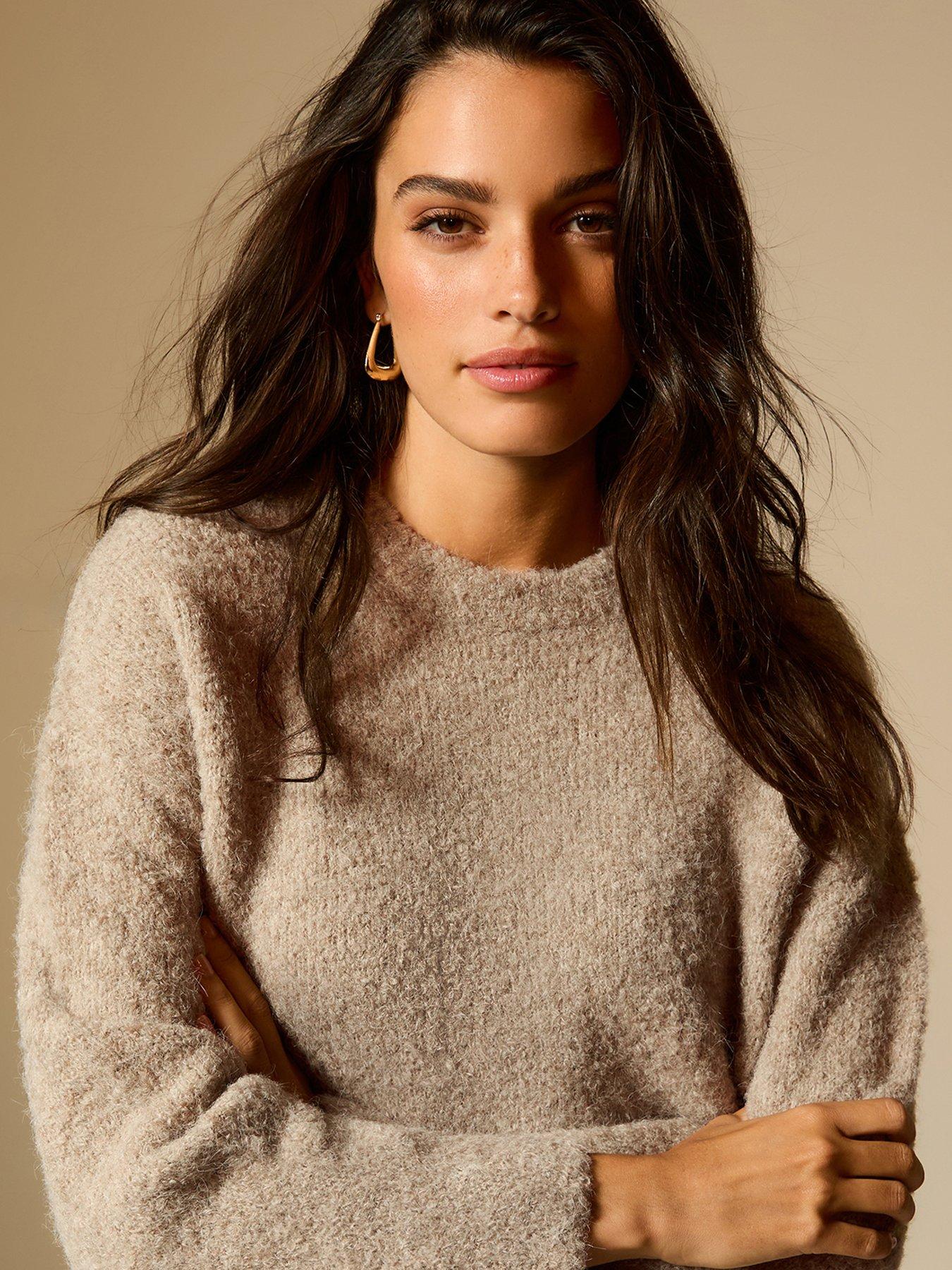 Image 6 of 6 of New Look Light Mink Boucle Knit Jumper