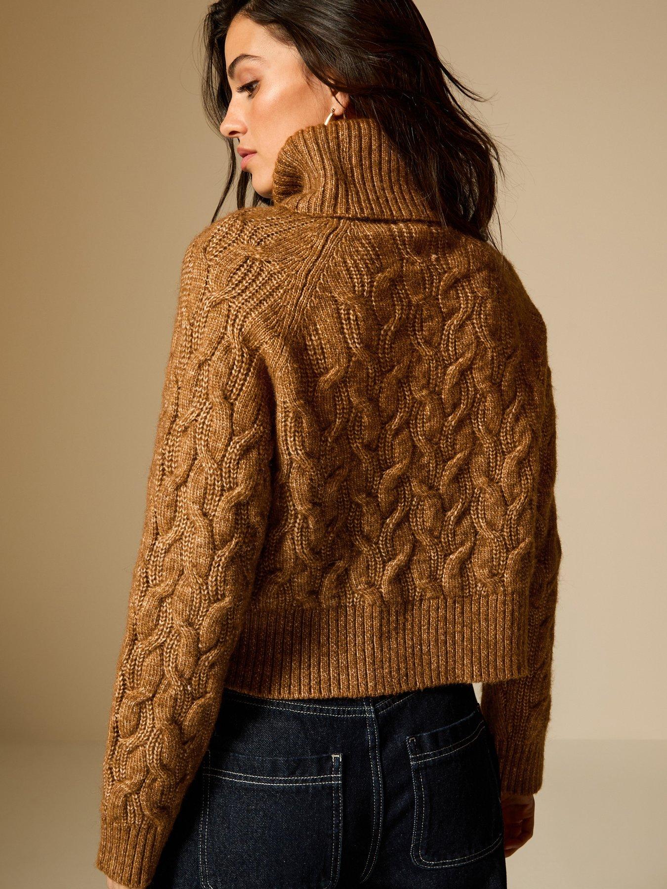 new-look-tan-cable-knit-roll-neck-jumperstillFront