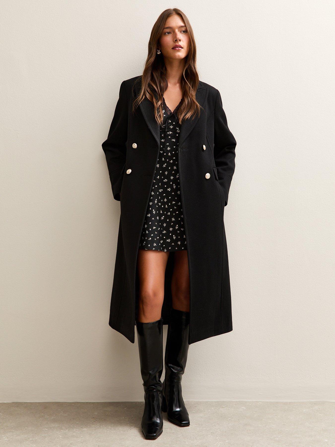 new-look-black-double-breasted-coat