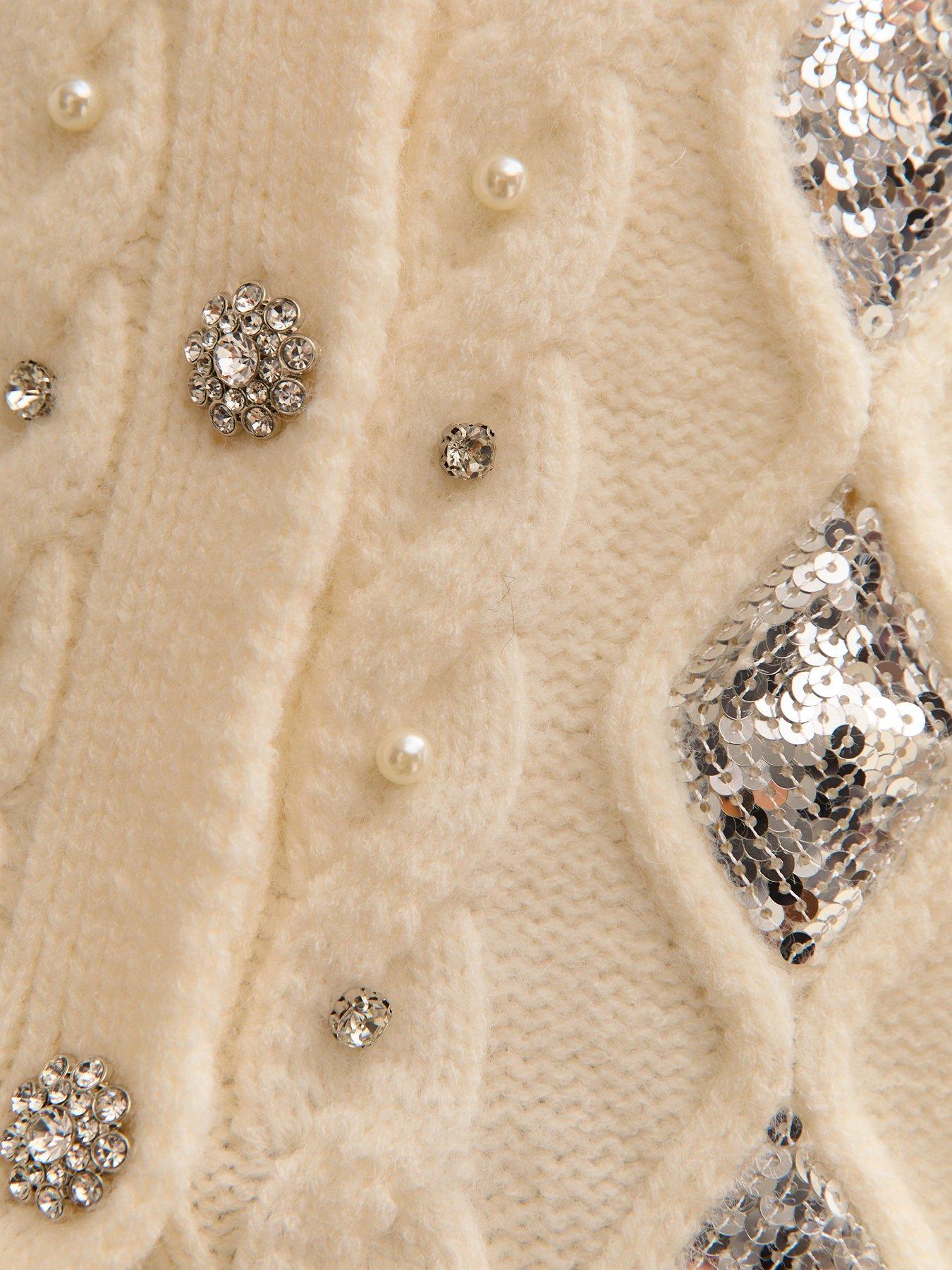 new-look-cable-knit-sequin-embellished-cardigan-off-whitedetail