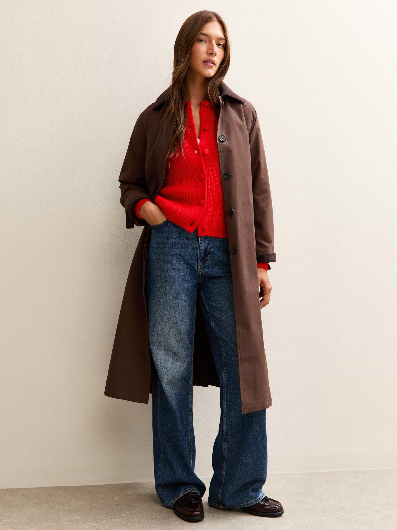 new-look-bright-red-ribbed-knit-raglan-sleeve-cardiganoutfit