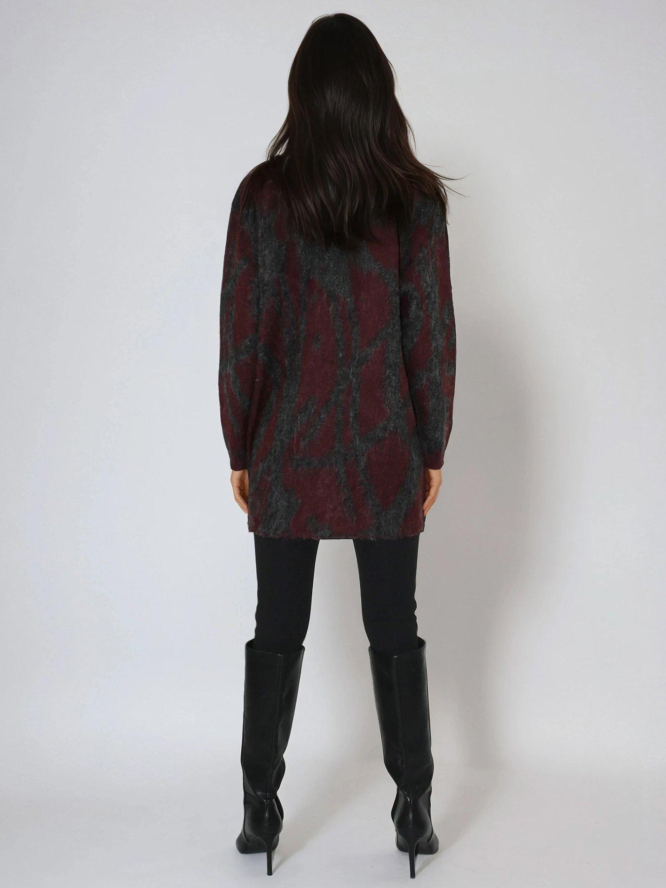 religion-maya-abstract-stripe-jumper-dress-greystillFront