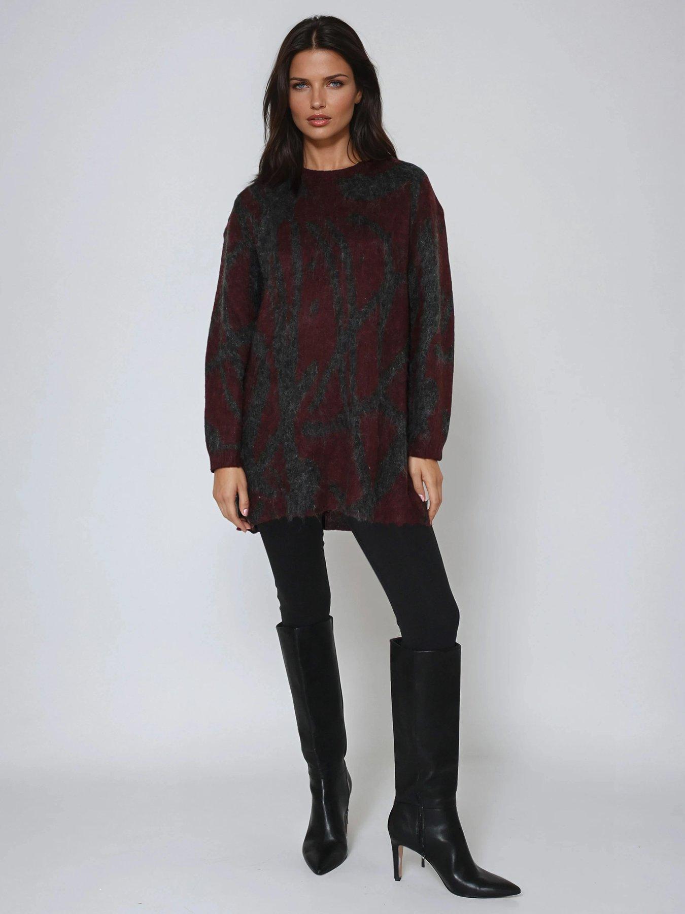 religion-maya-abstract-stripe-jumper-dress-greyback