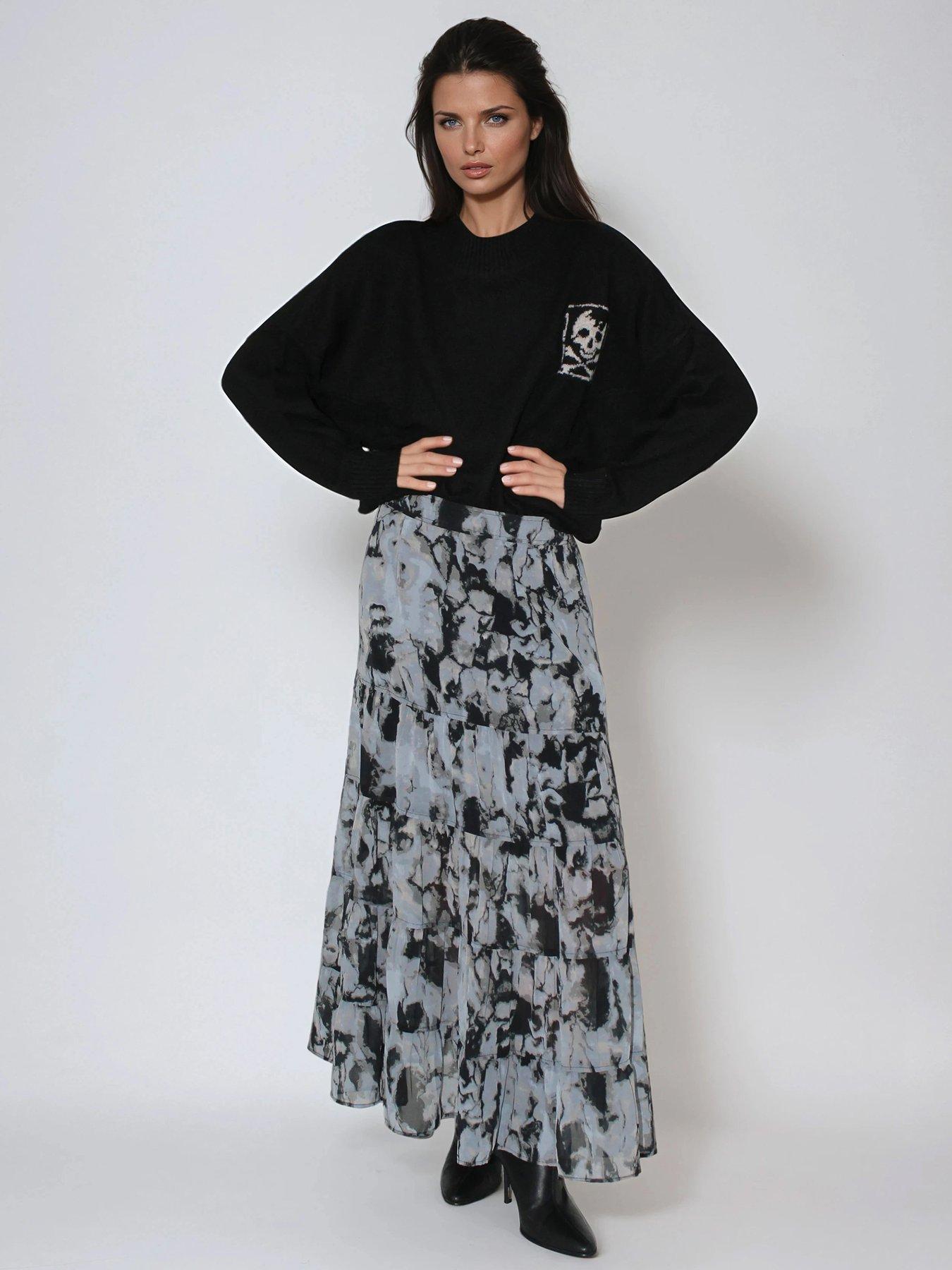 religion-citrine-tiered-abstract-maxi-skirt-blackback