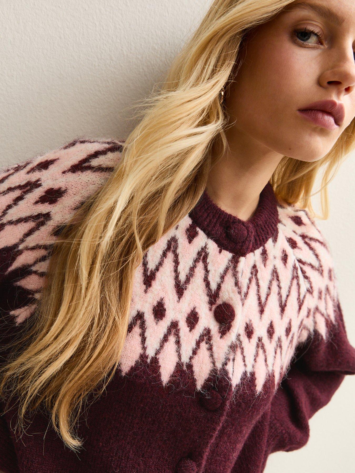 new-look-fairisle-crew-neck-cardigan-redoutfit