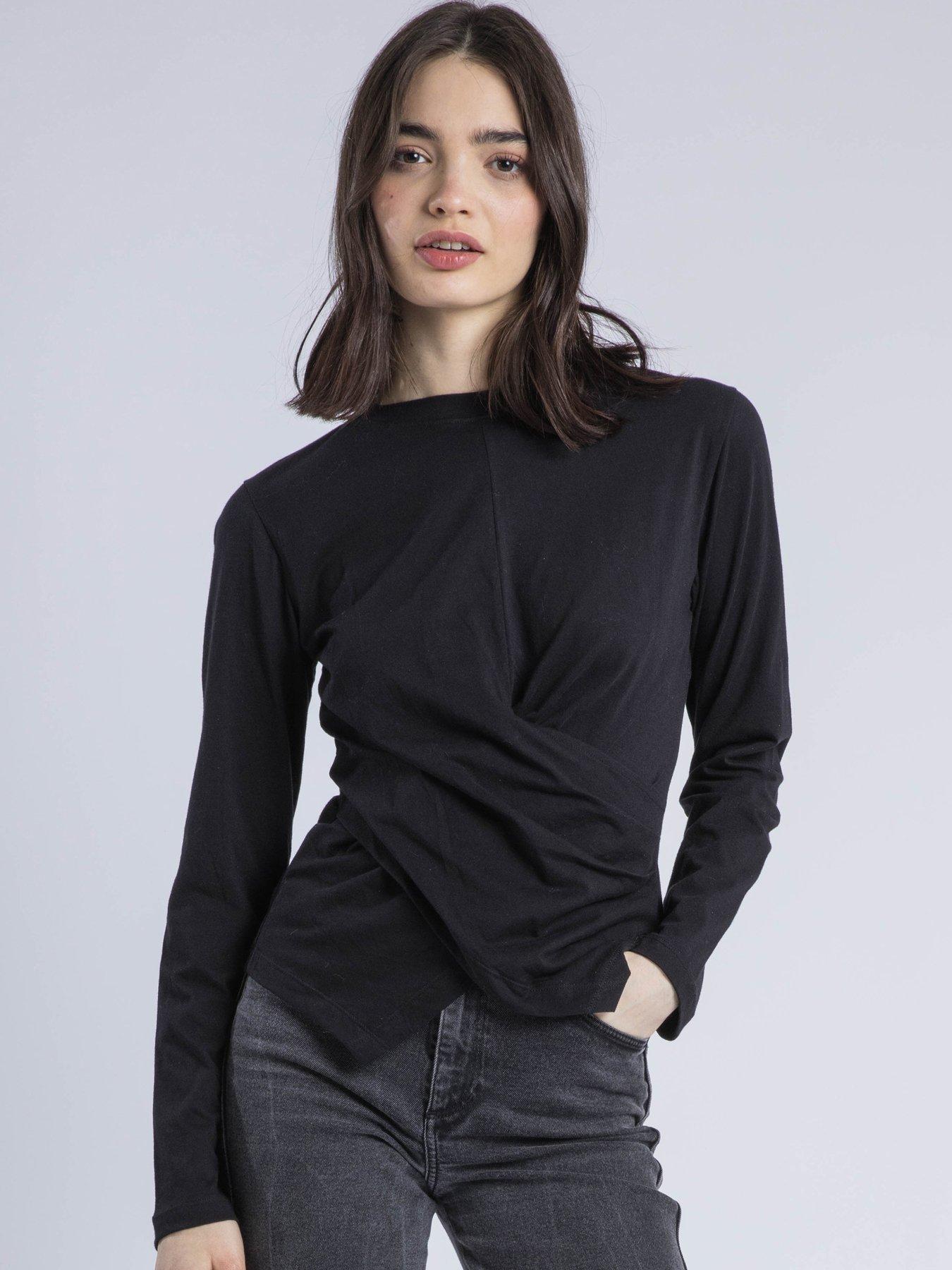 religion-long-sleeved-cross-over-t-shirt-black