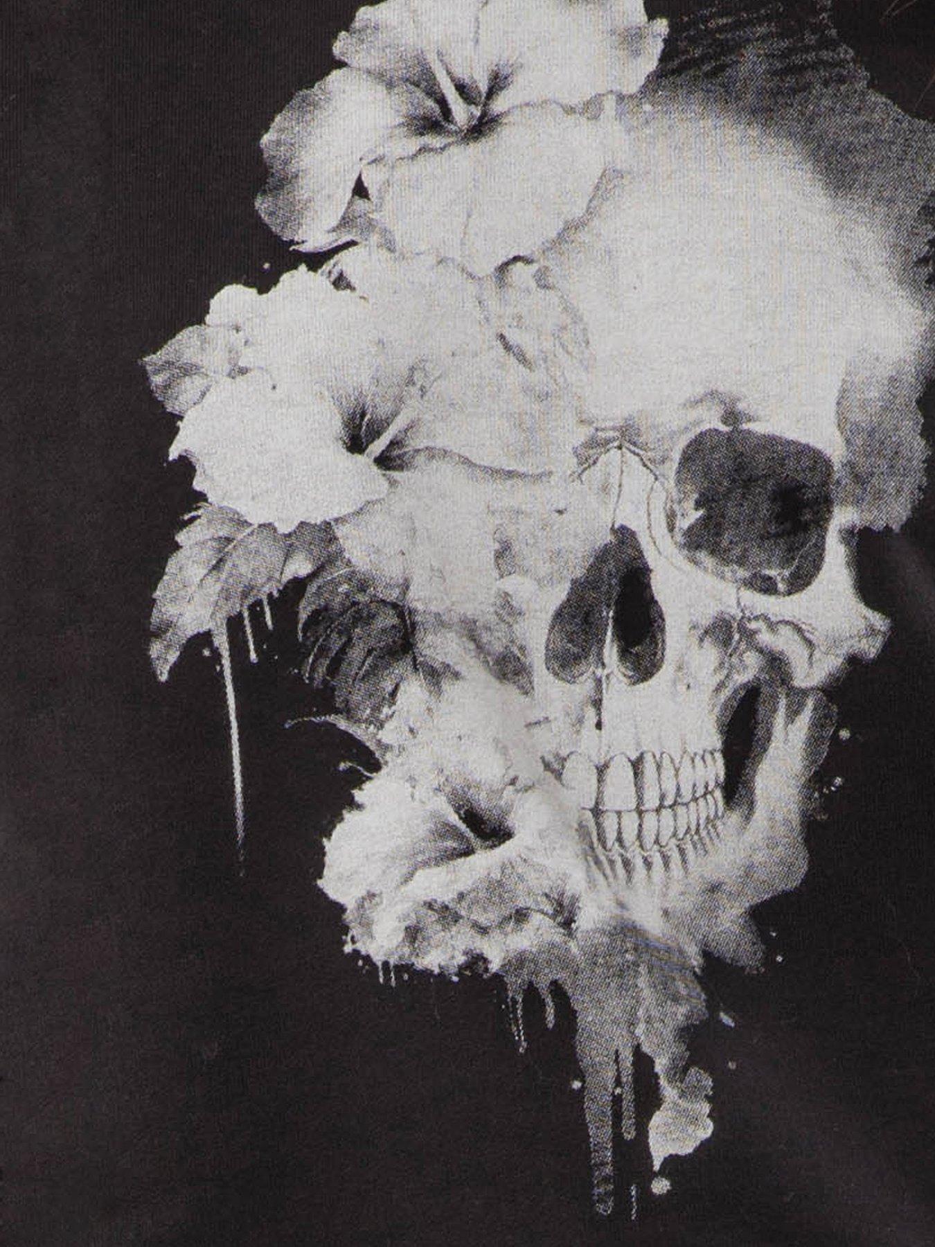 Image 5 of 5 of Religion Flora Batwing Graphic Sweatshirt - Black