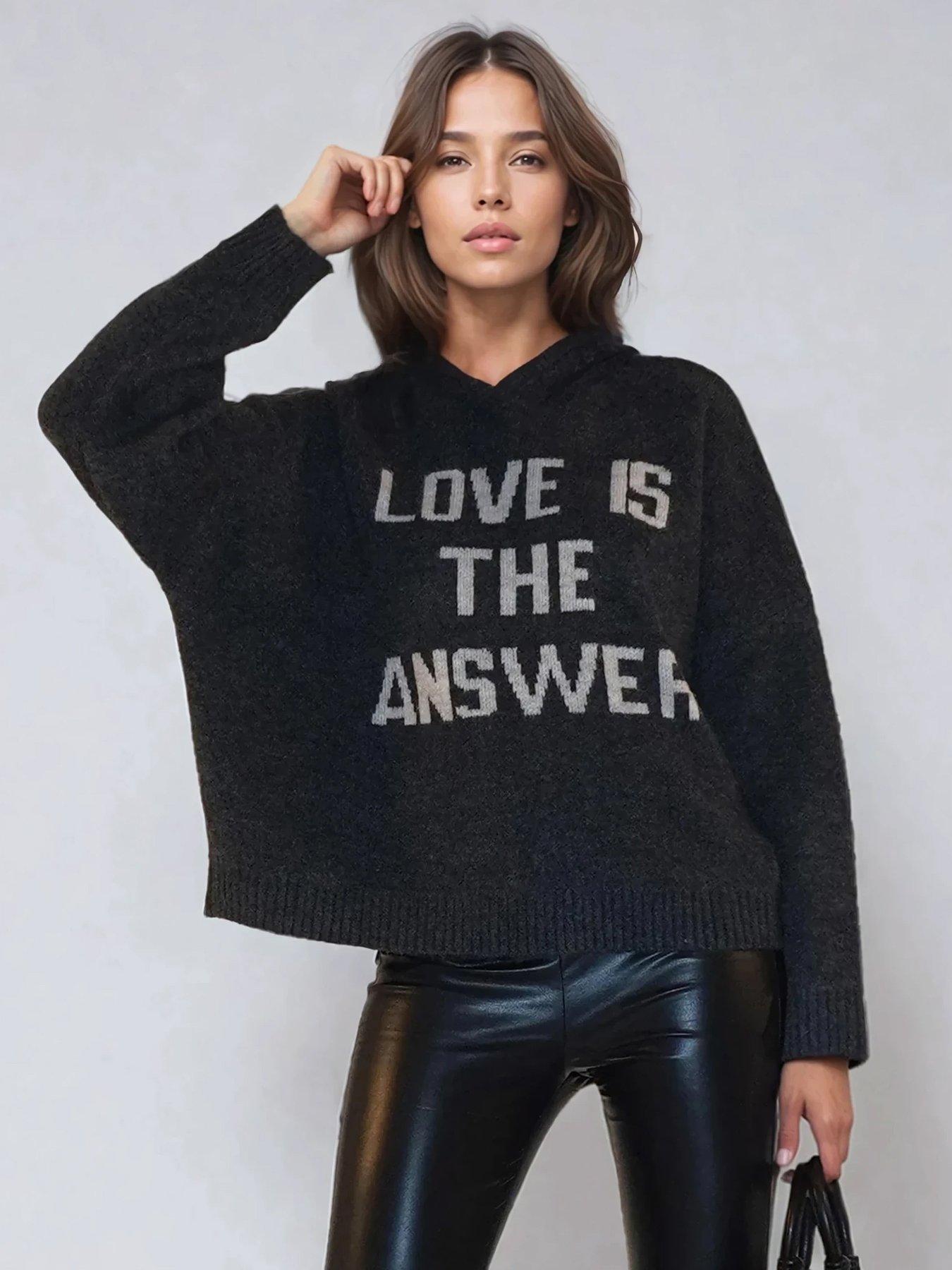 religion-courtney-slogan-soft-yarn-hoody-jumper-grey