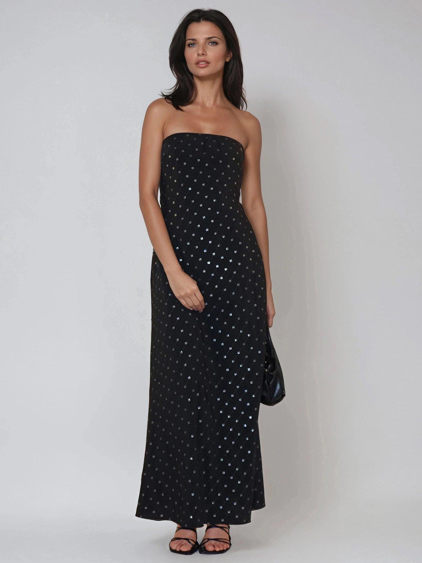 aurora puff sleeve taffeta maxi dress Aurora Pleated Maxi Dress