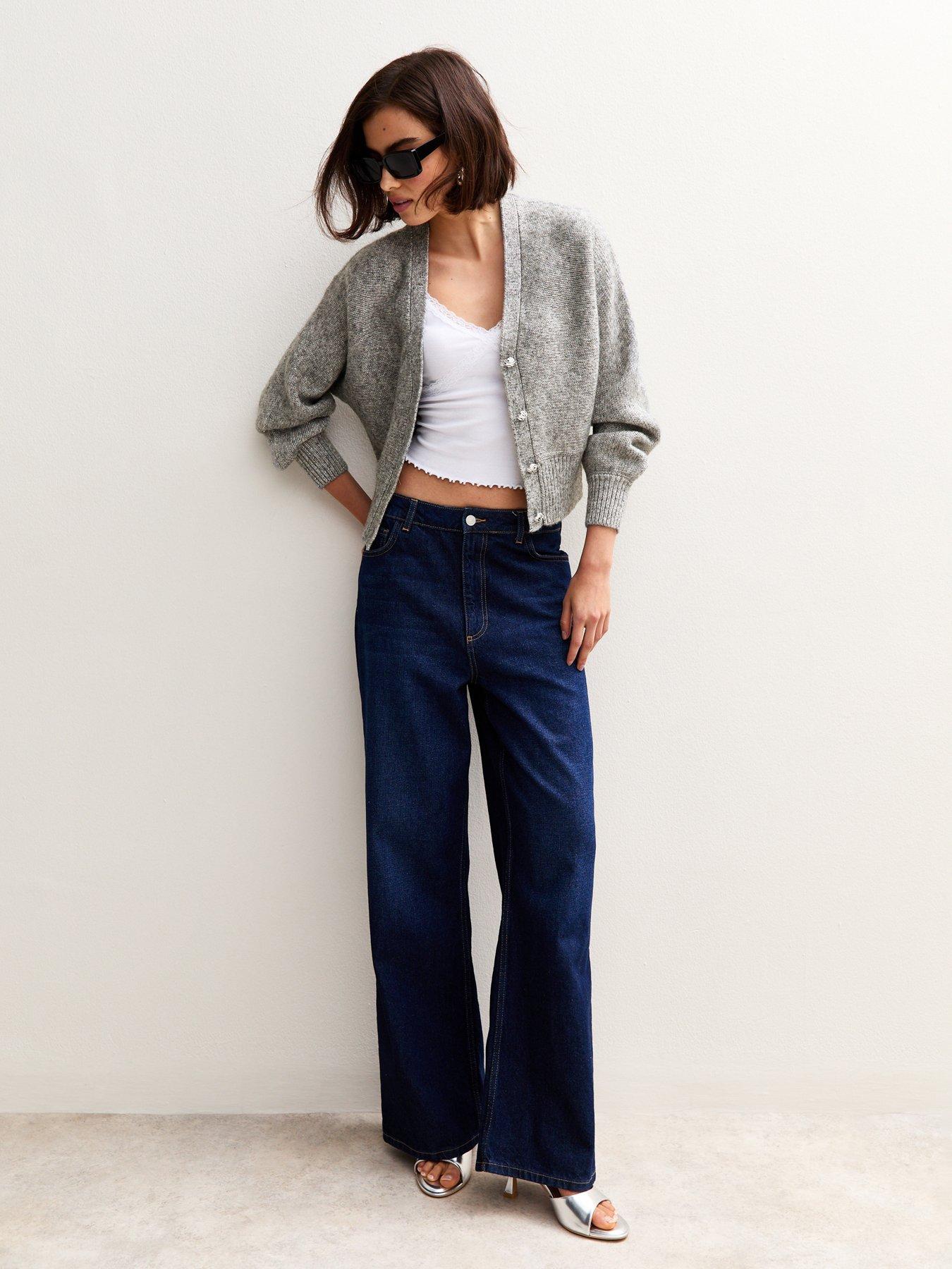 new-look-grey-metallic-knit-batwing-sleeve-cardiganback