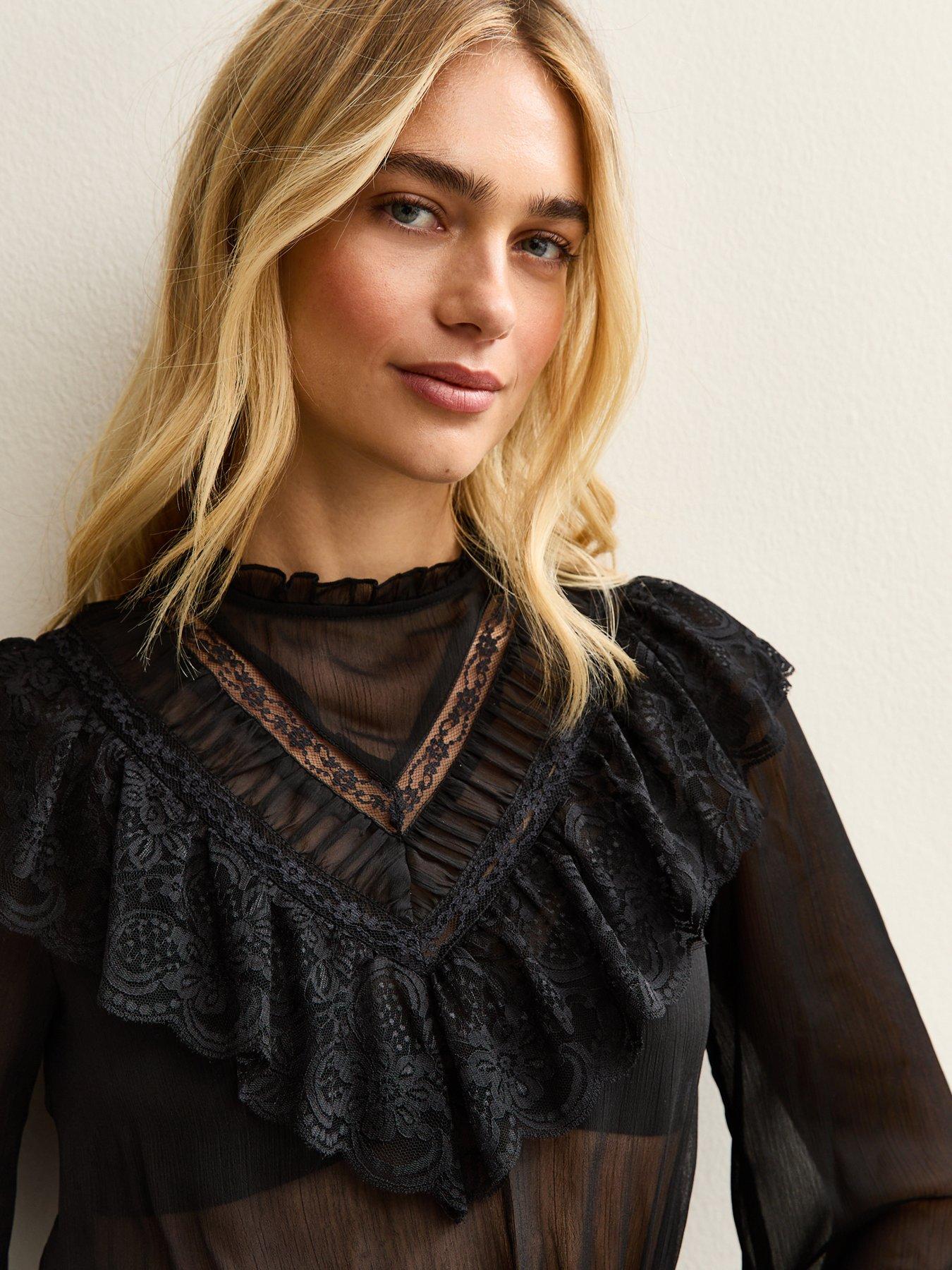 new-look-lani-lace-insert-chiffon-high-neck-blouse-blackoutfit