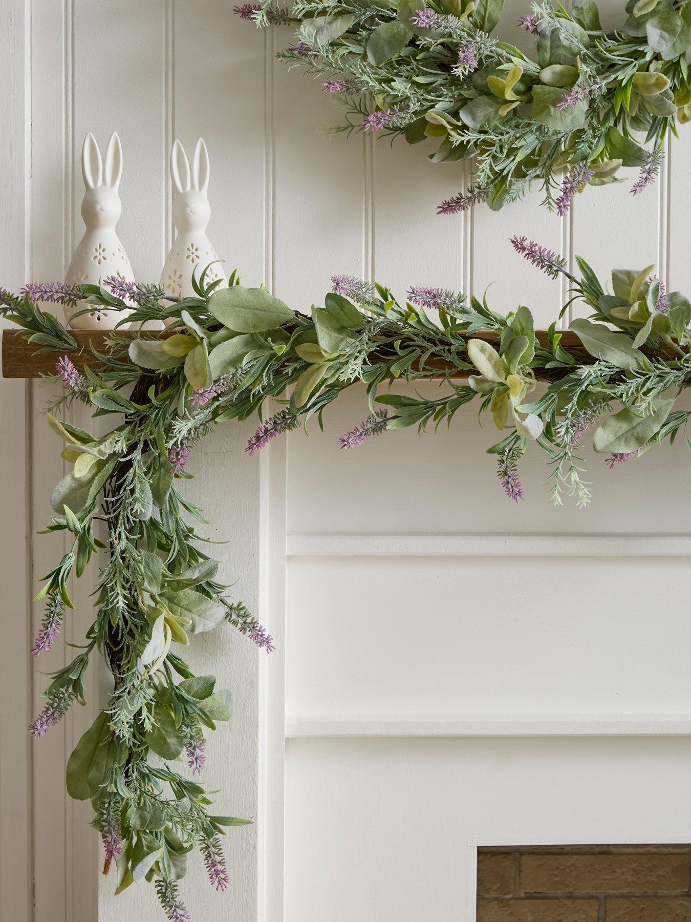 The Very Collection Faux lavender 180CM GARLAND