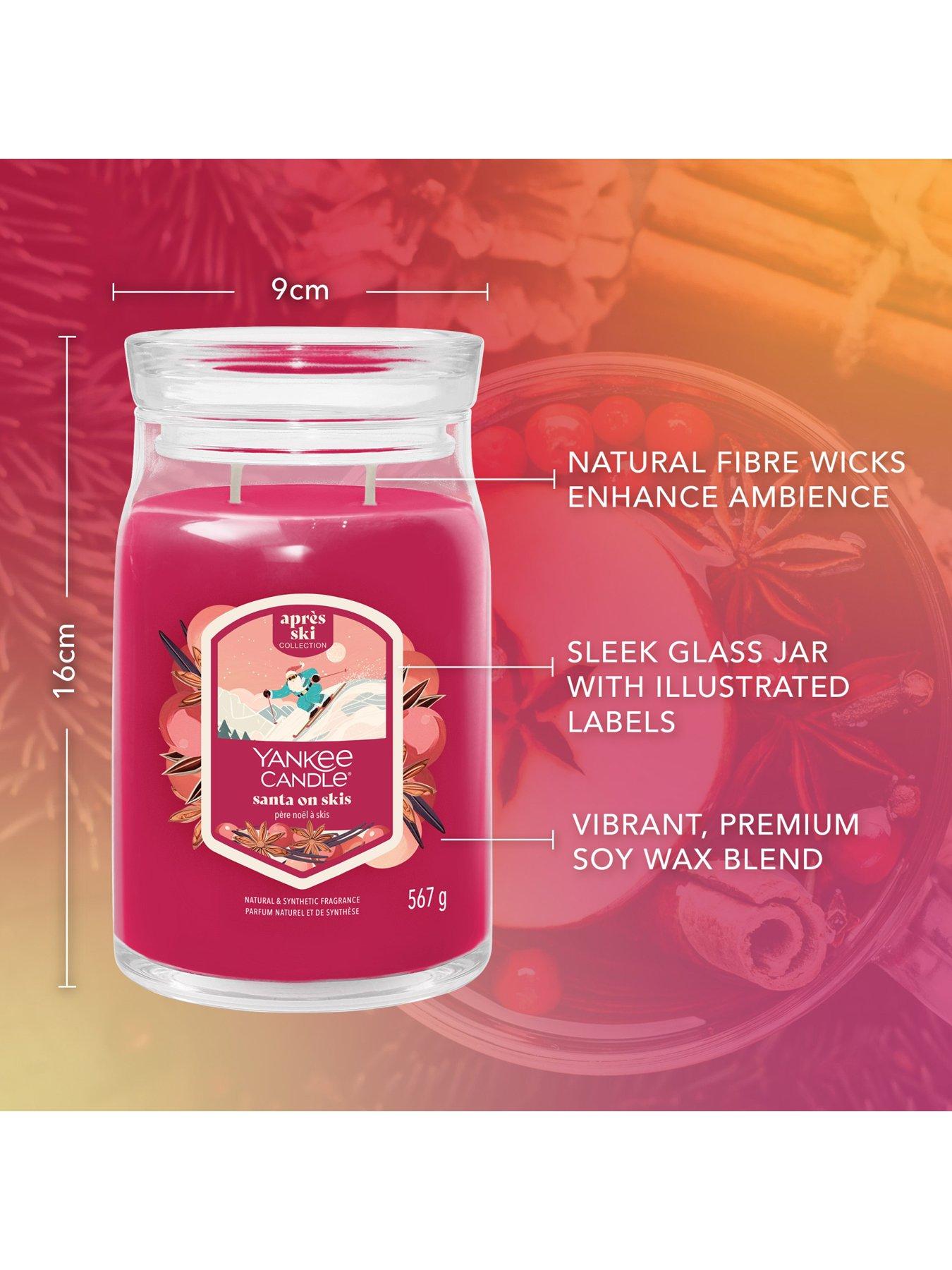 Image 3 of 7 of Yankee Candle Signature Large Jar Santa On Skis