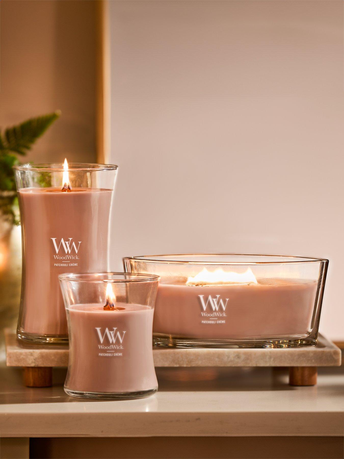 WoodWick Ww Large Hourglass Patchouli Creme