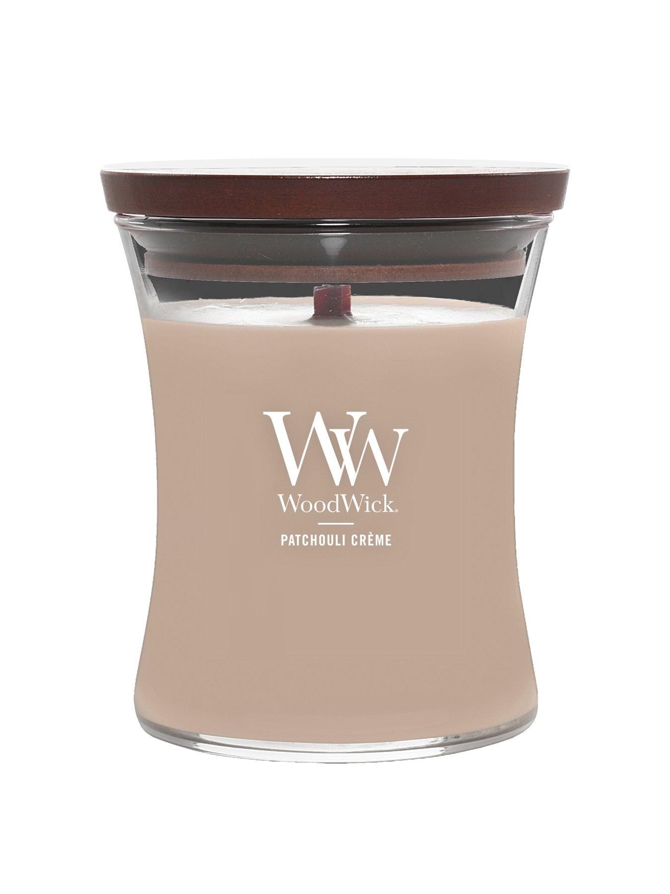 Image 2 of 5 of WoodWick Medium Hourglass Candle - Patchouli Creme