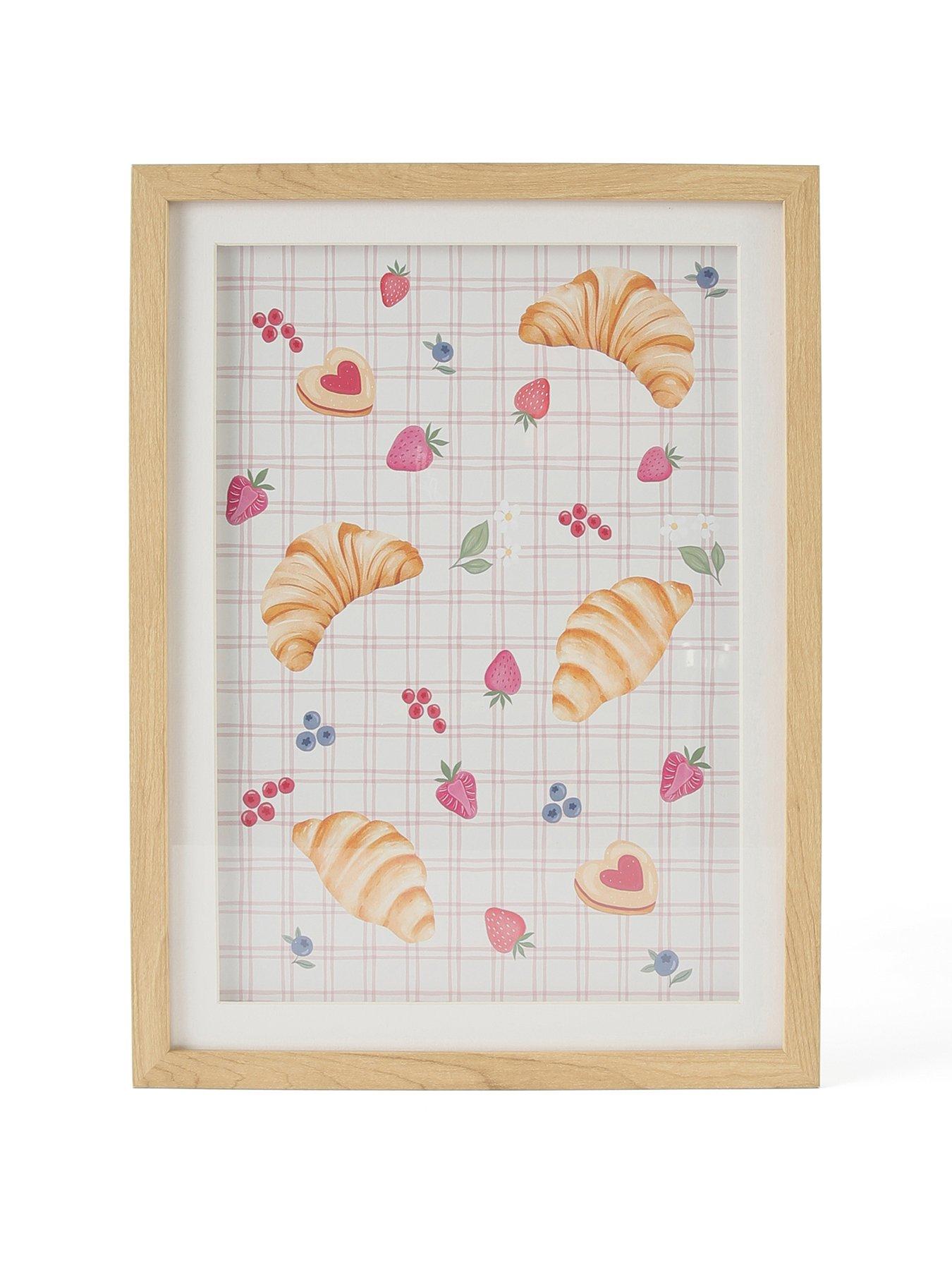 Image 2 of 6 of The Very Collection Croissant Print Framed Wall Art