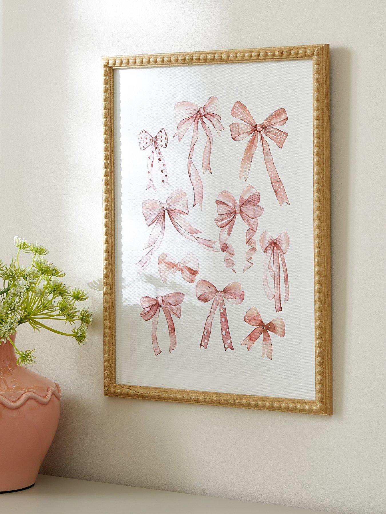 Image 1 of 6 of The Very Collection Bow Framed Wall Art