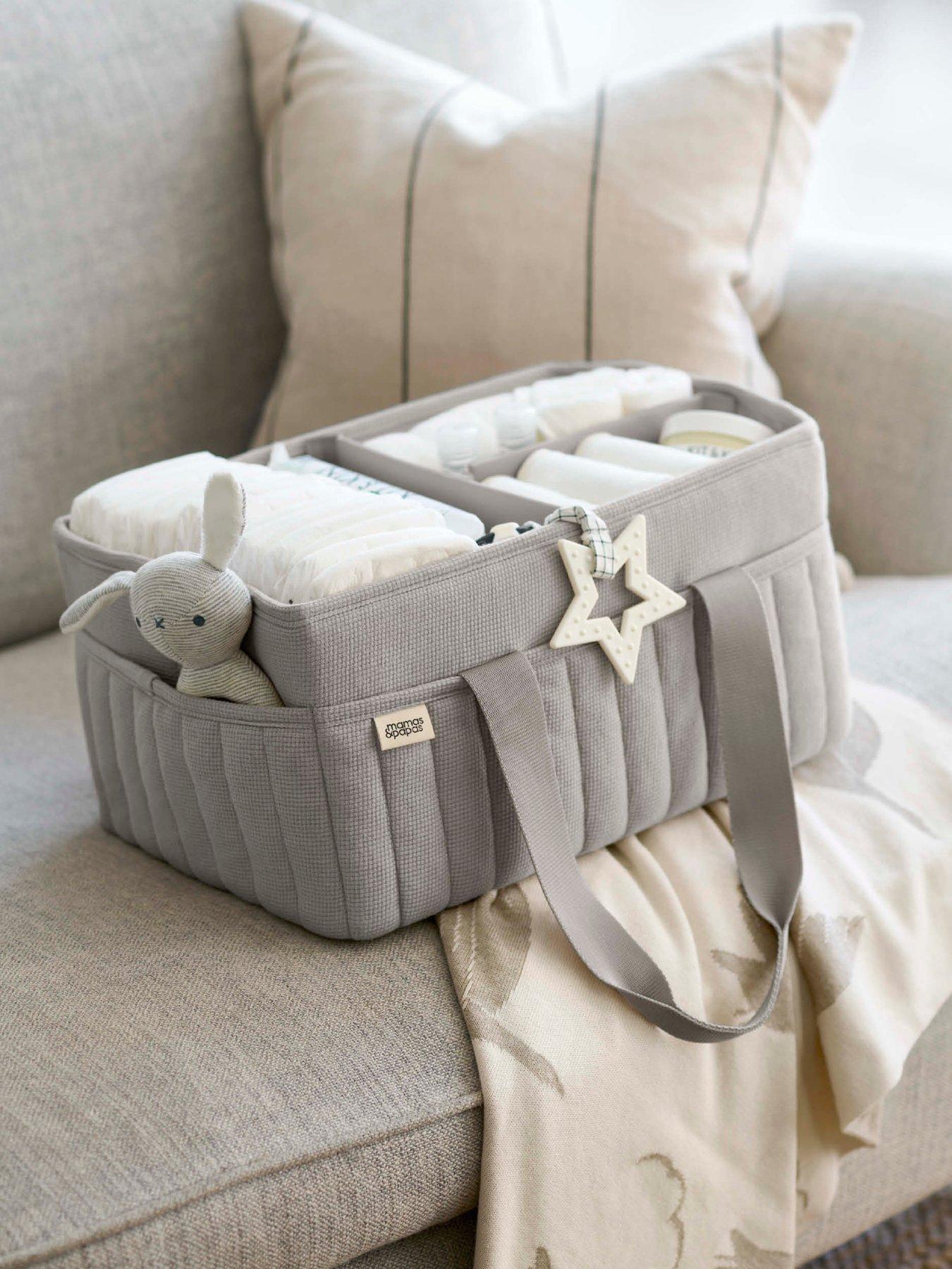 mamas-papas-nappy-caddy-grey-waffle