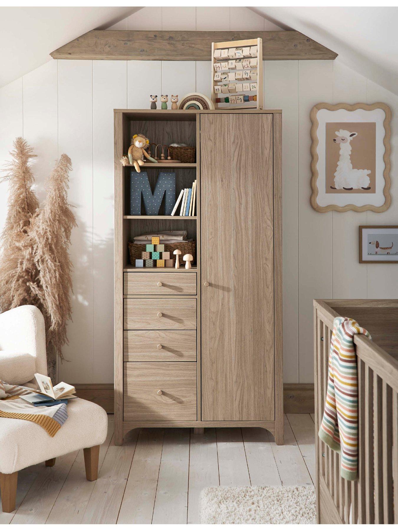 Image 3 of 6 of Mamas & Papas Barton Wardrobe - Natural Oak