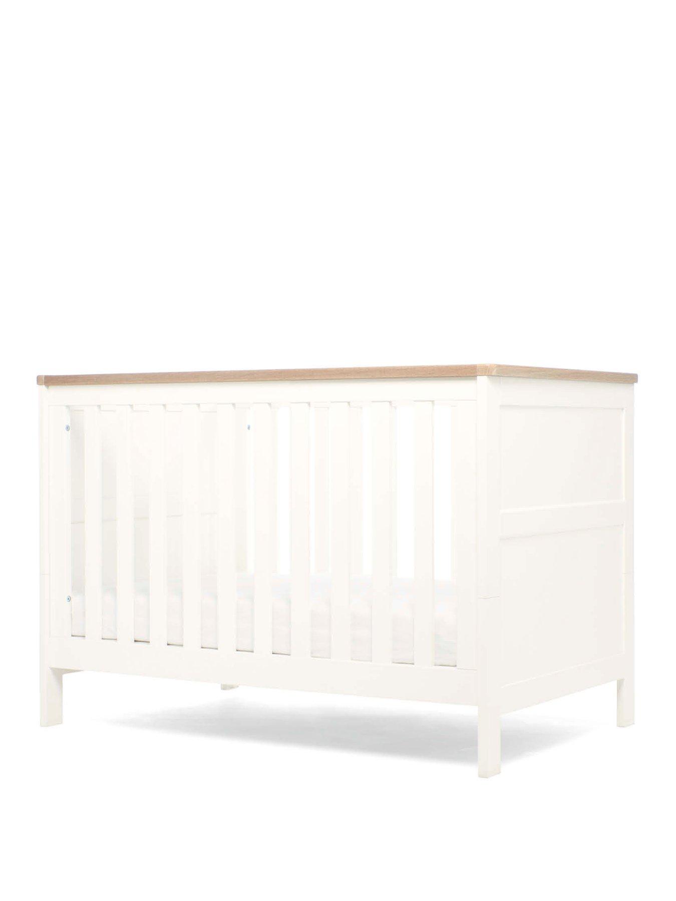 Image 2 of 5 of Mamas & Papas Wedmore Small Cotbed White/Natura