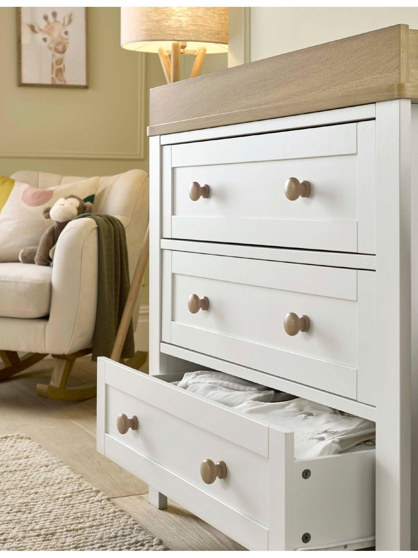 Image 6 of 6 of Mamas & Papas Wedmore Small Cotbed Set (Small Cotbed &amp; Dresser) White