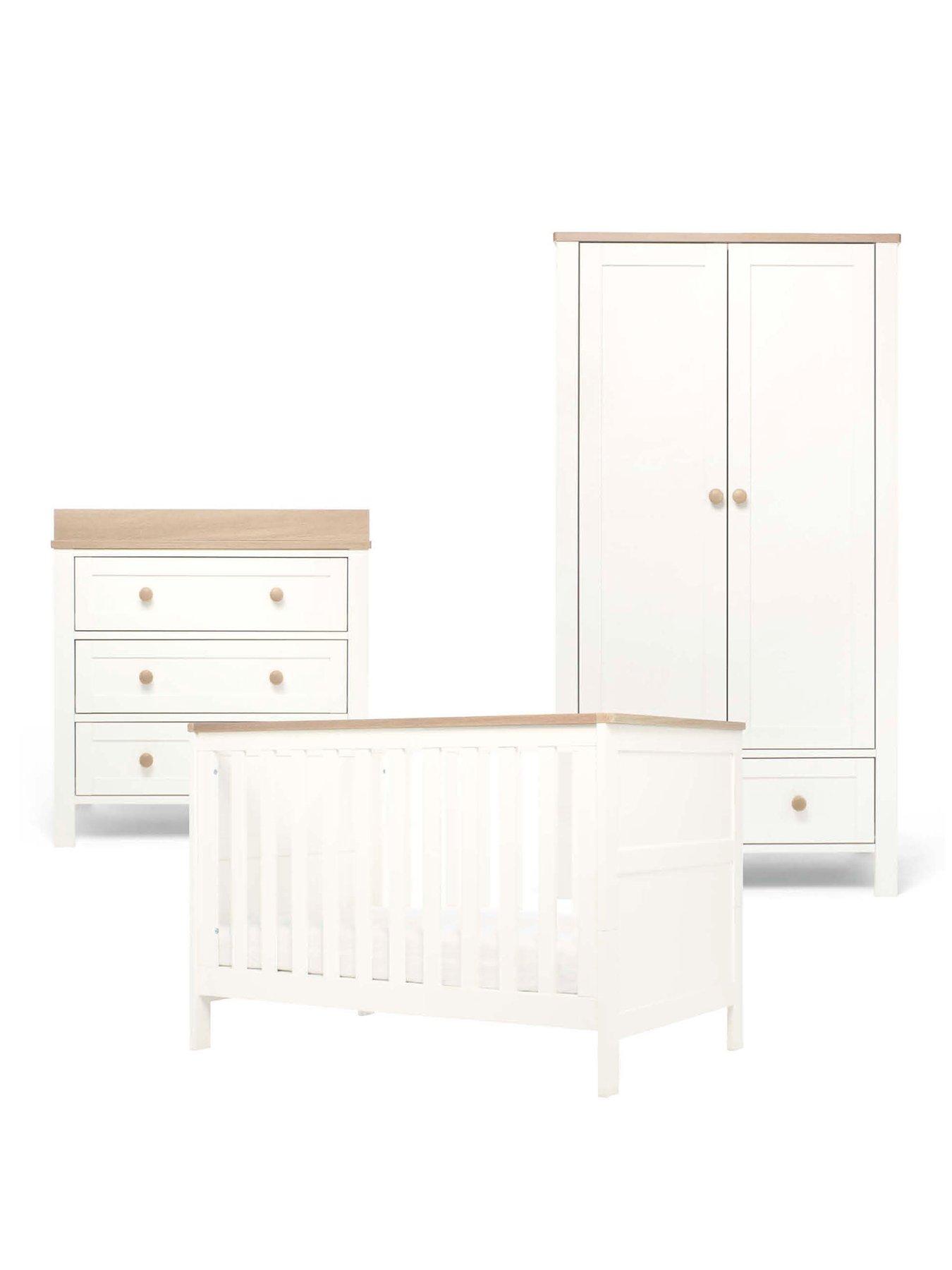 Image 2 of 7 of Mamas & Papas Wedmore Small Cotbed Range (Small Cotbed, Dresser &amp; Wardrobe) White