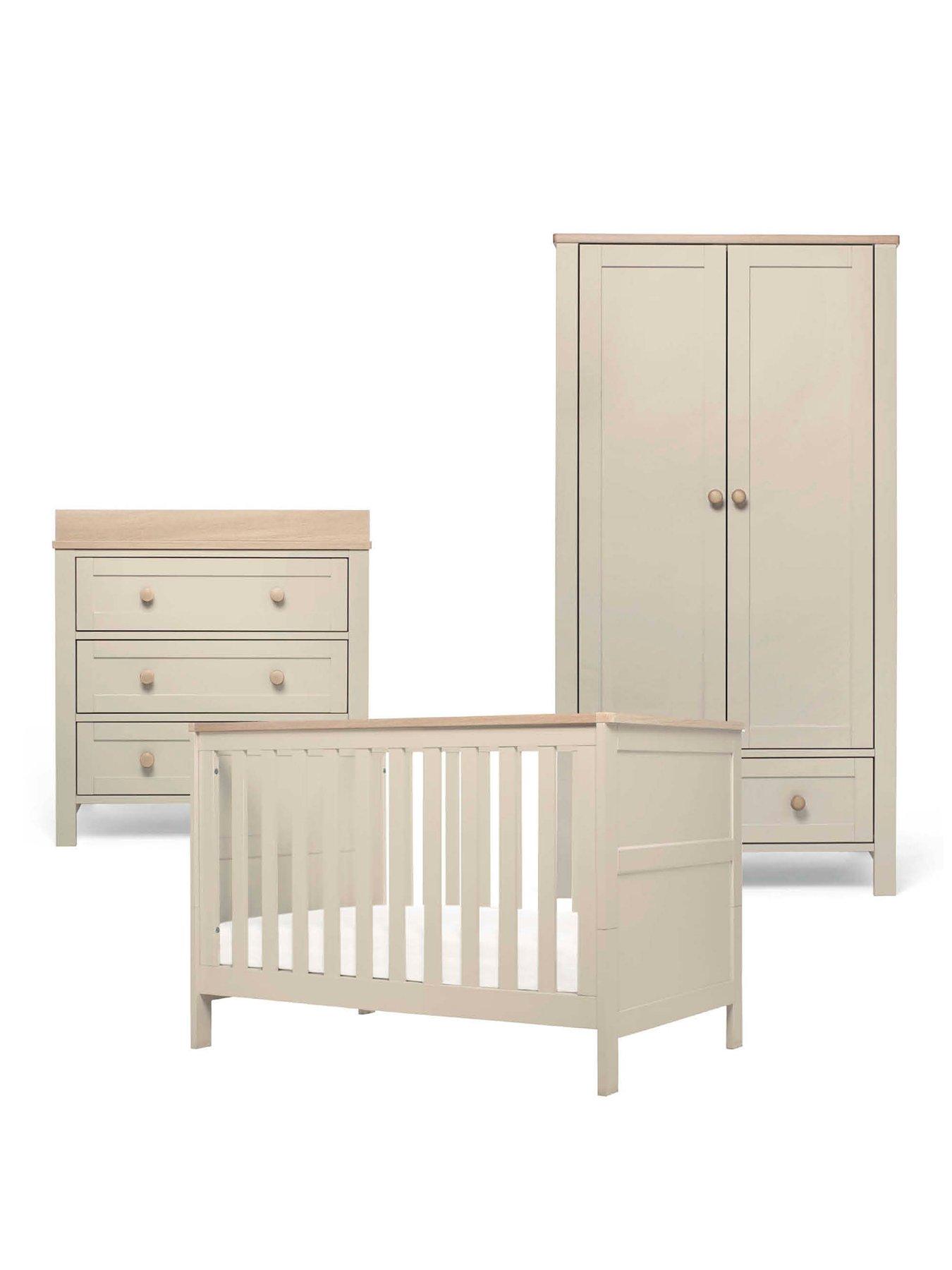 Image 2 of 7 of Mamas & Papas Wedmore Small Cotbed Range (Small Cotbed, Dresser &amp; Wardrobe) Pebble
