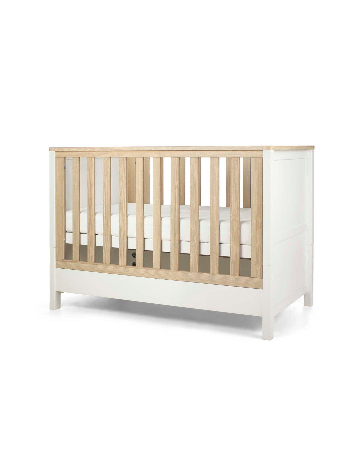 Image 4 of 7 of Mamas & Papas Harwell Convertible Cot - White Natural