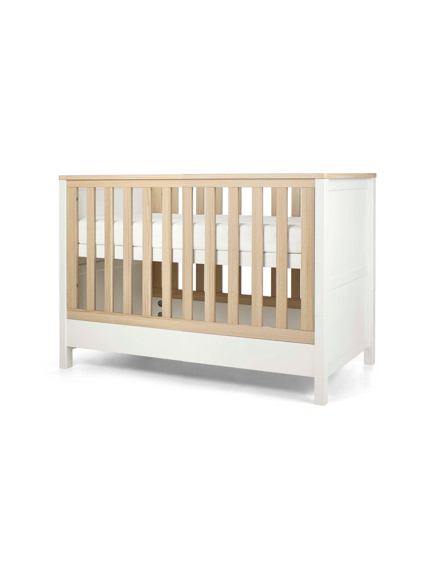 Image 5 of 7 of Mamas & Papas Harwell Convertible Cot - White Natural