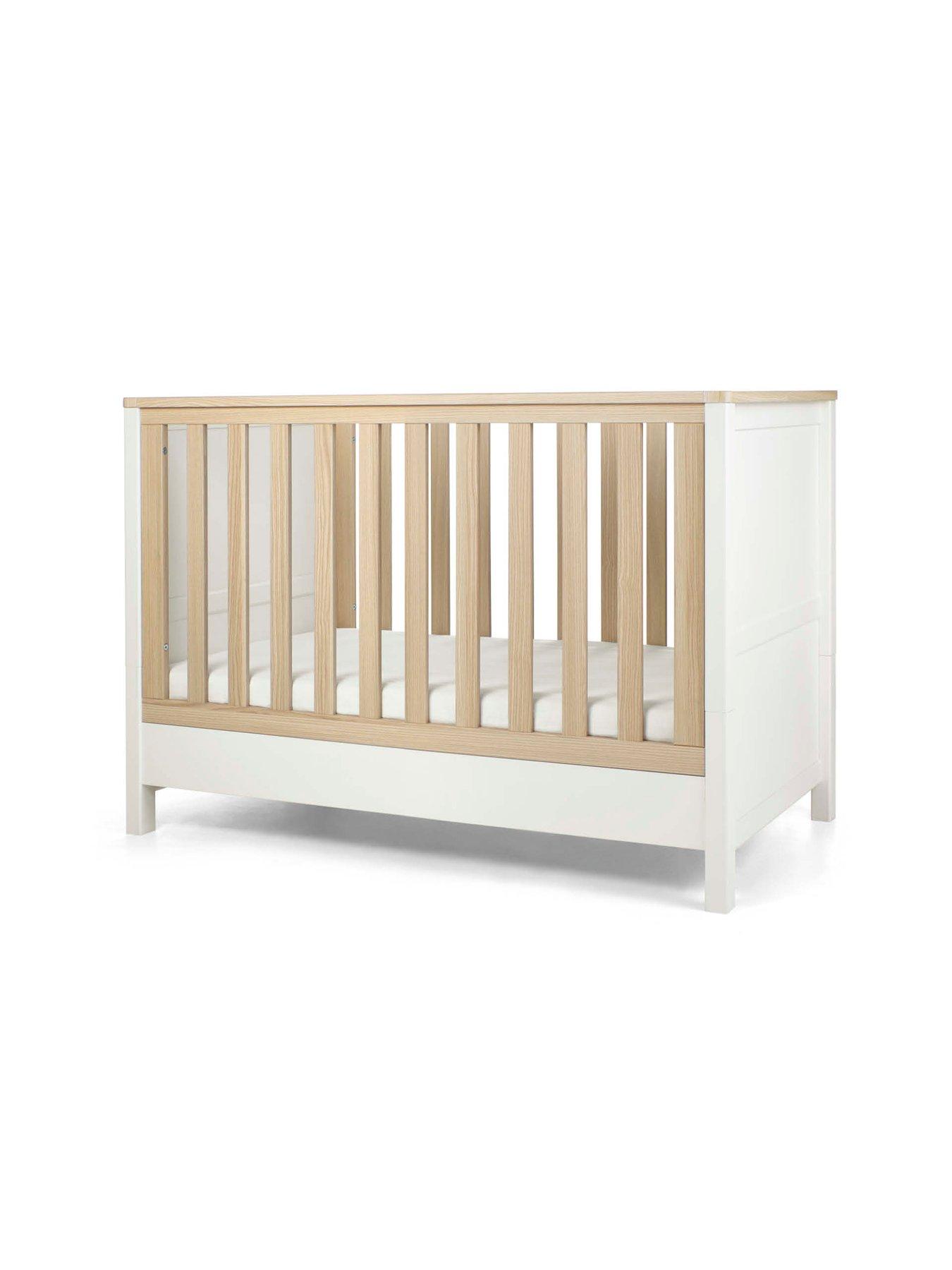 Image 3 of 7 of Mamas & Papas Harwell Convertible Cot Range (Convertible Cot, Dresser &amp; Wardrobe) - White