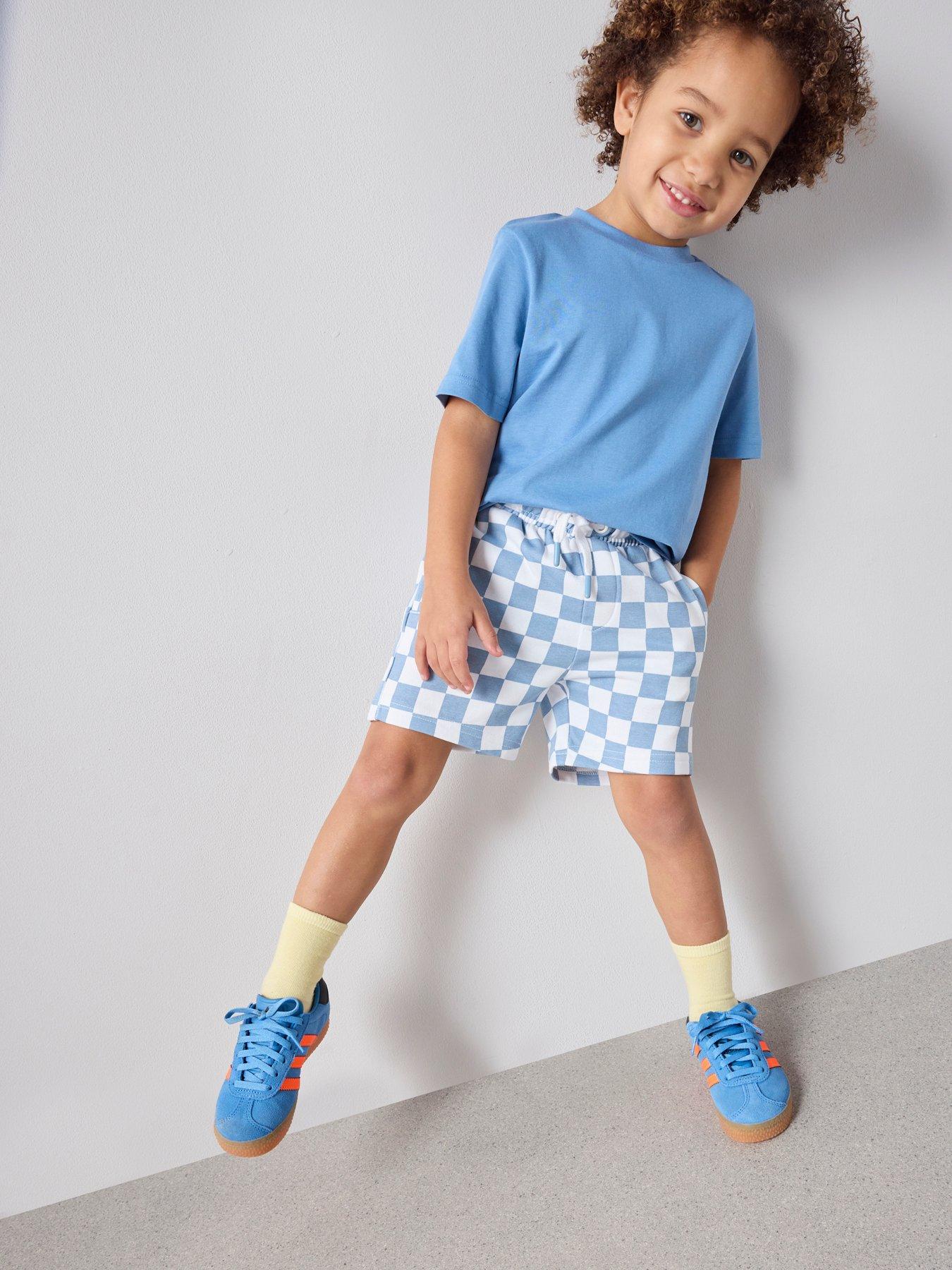 the-very-collection-boys-checkerboard-print-shorts-multifront