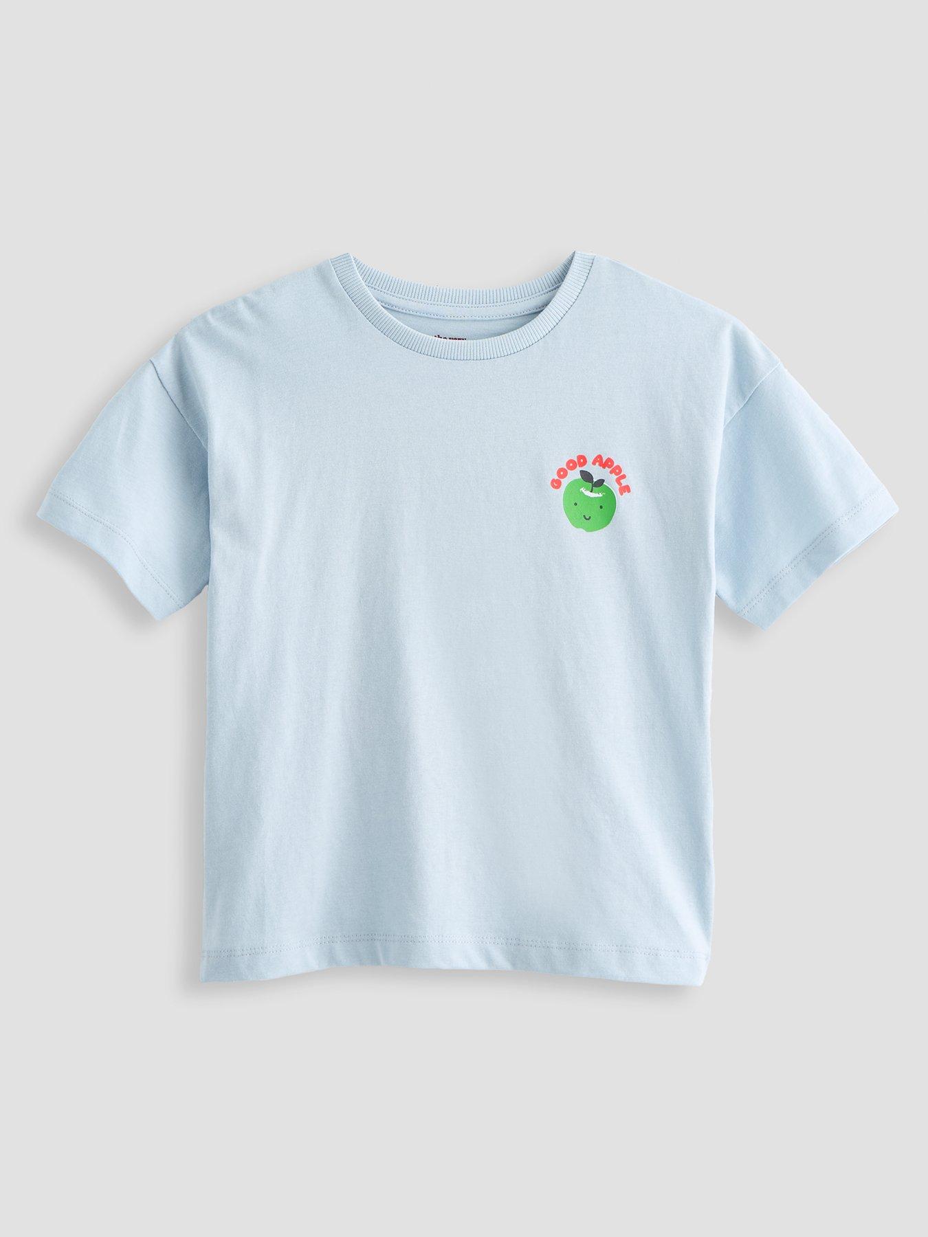 Image 3 of 5 of The Very Collection Boys 2 Pack Fruit Print Long Sleeve Tshirts - Blue