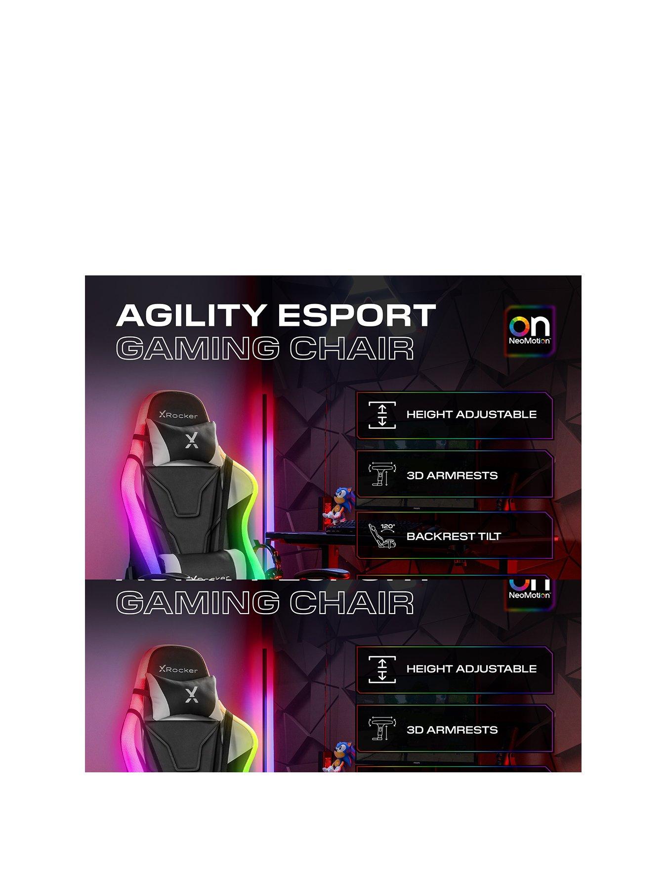 X Rocker X Rocker Agility RGB eSport Ergonomic Gaming Chair with App ...